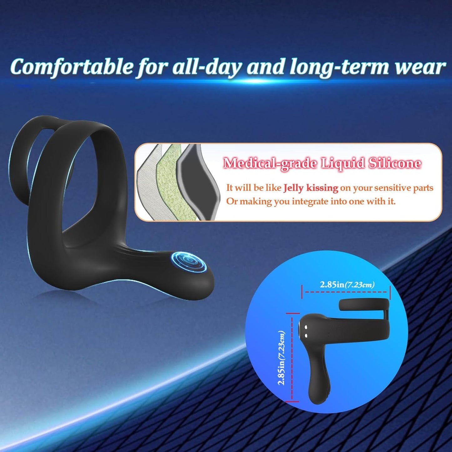 TriPulse Remote Control Penis Ring - Vixen | Nova Network