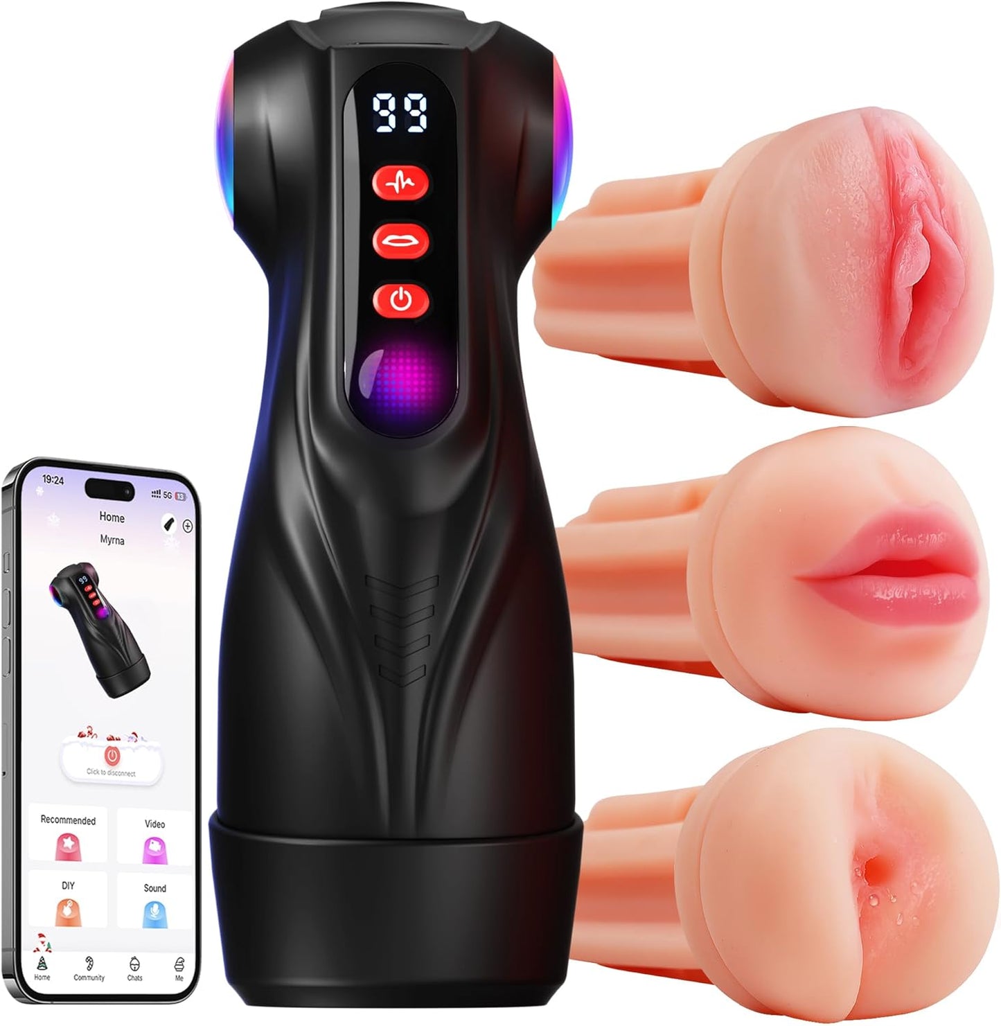 TriPulse Smart Pleasure Pocket Pussy Masturbator - Vixen | Nova Network