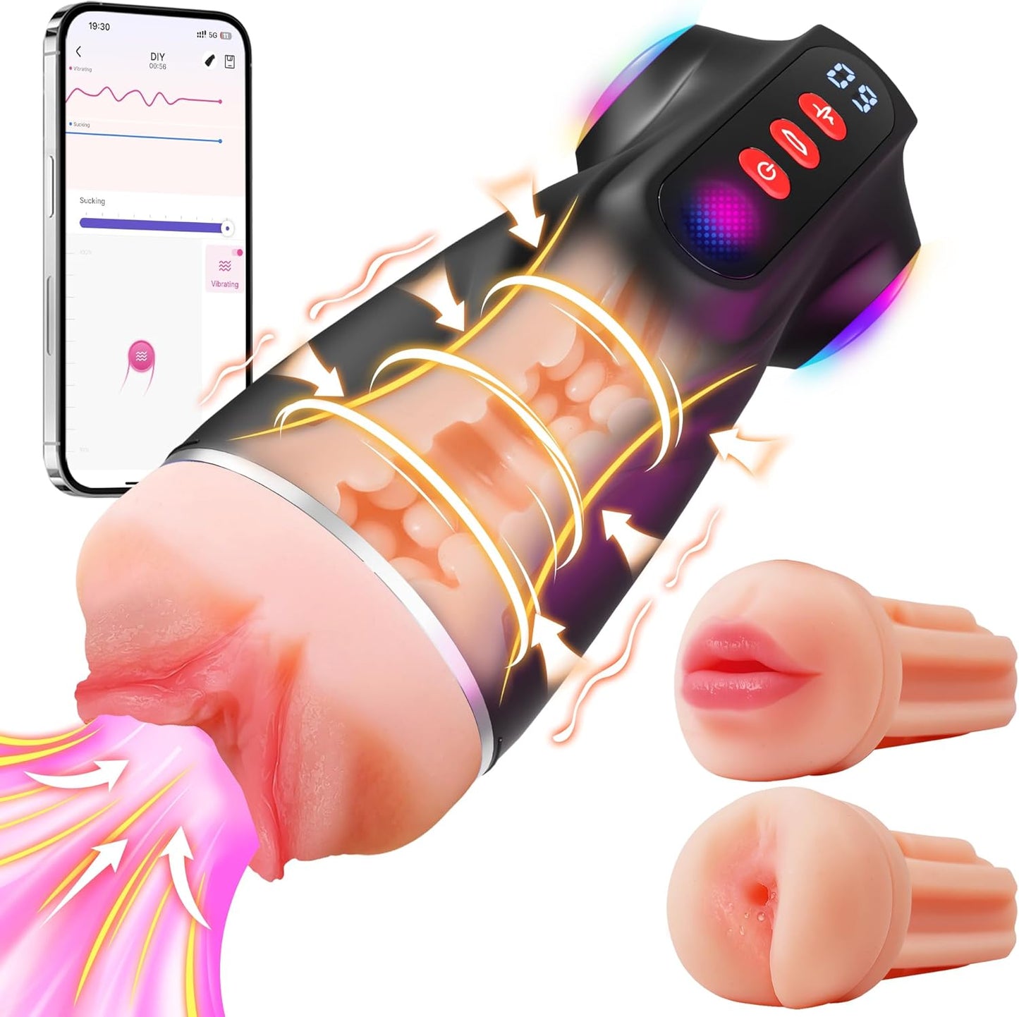 TriPulse Smart Pleasure Pocket Pussy Masturbator - Vixen | Nova Network