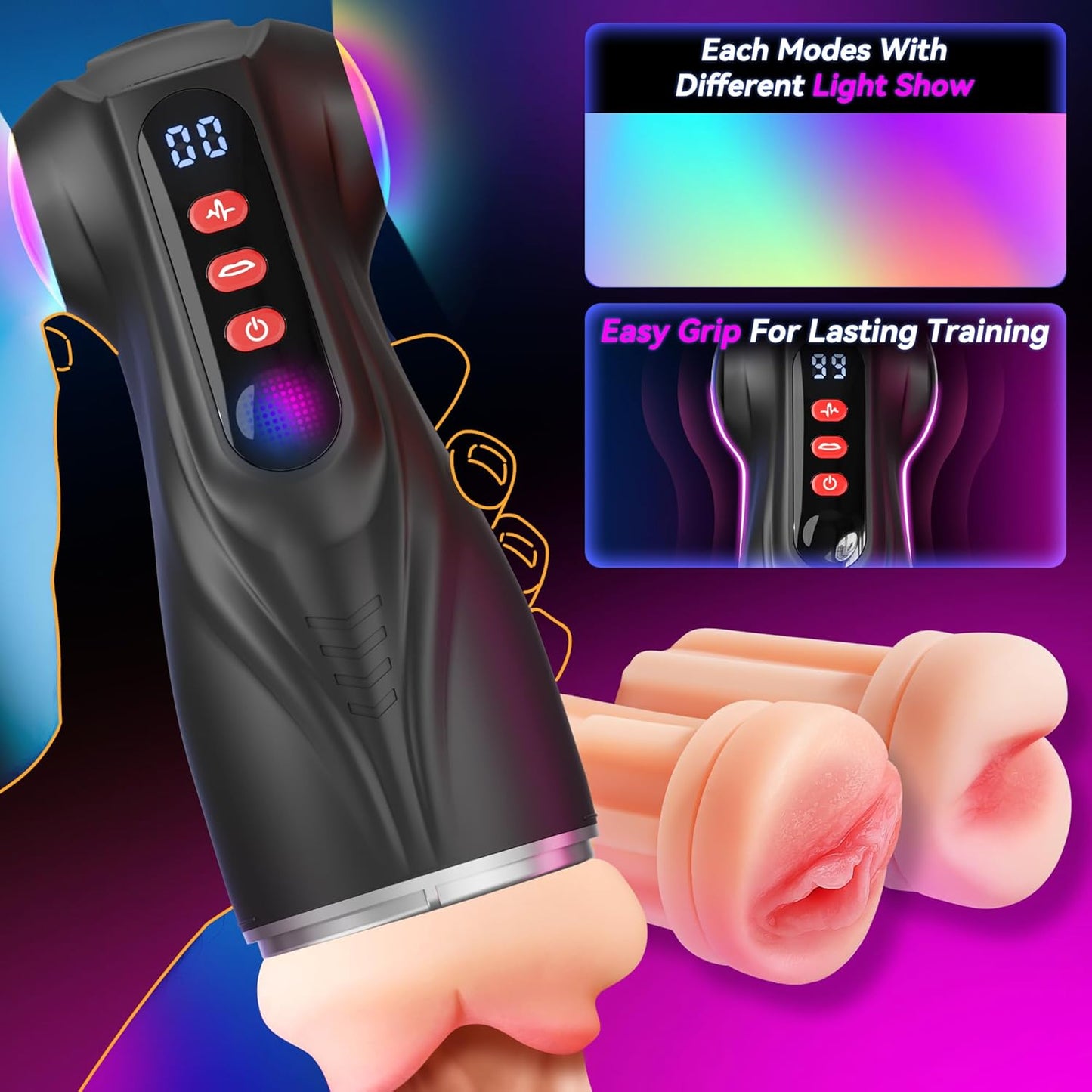 TriPulse Smart Pleasure Pocket Pussy Masturbator - Vixen | Nova Network
