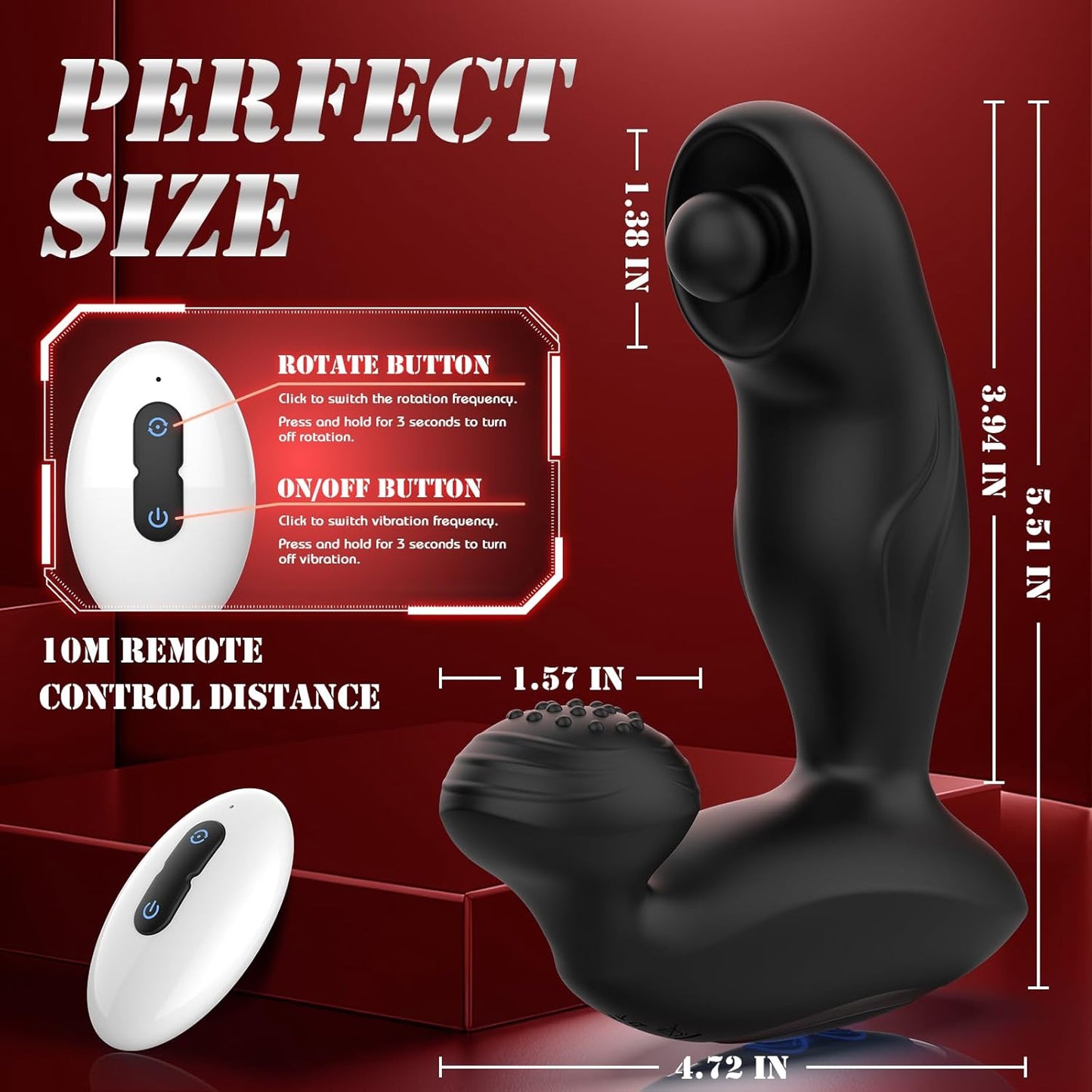 TriSpice Pro – 3 - in - 1 Anal Vibrator - Vixen | Nova Network