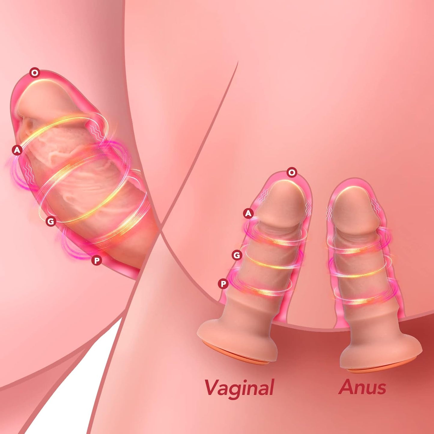 TriVibe Vibrating Strap - On Dildo Set - Vixen | Nova Network