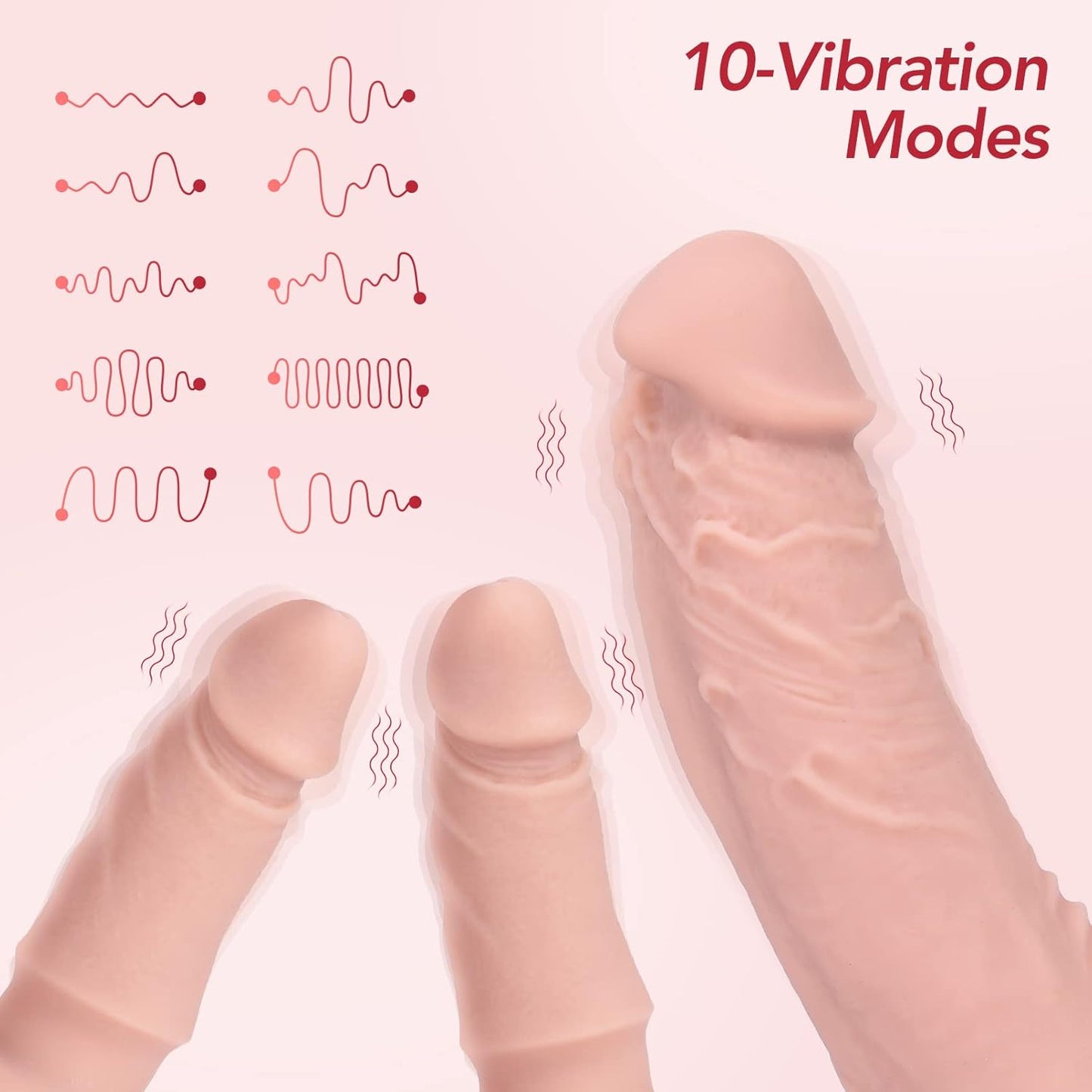 TriVibe Vibrating Strap - On Dildo Set - Vixen | Nova Network