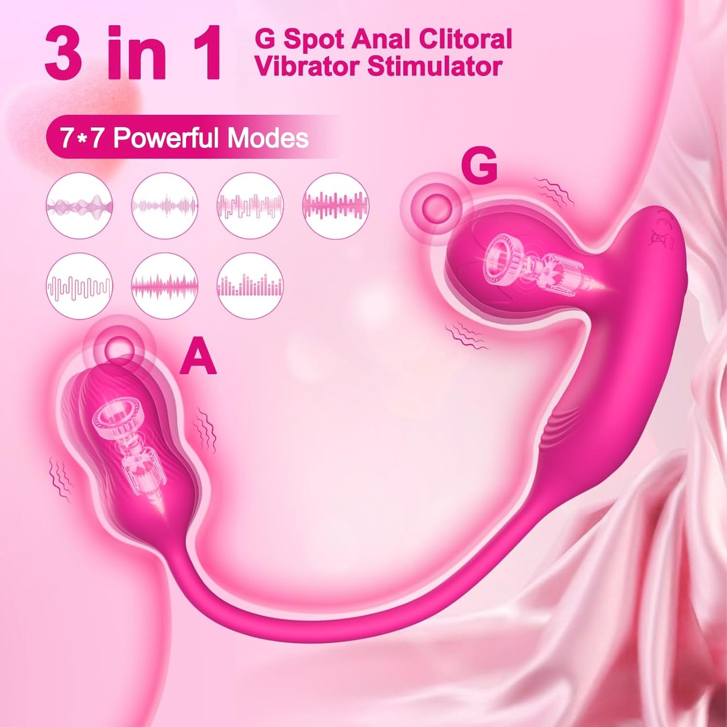 TrixPulse 3 - in - 1 App - Controlled Egg Panty Vibrator - Vixen | Nova Network
