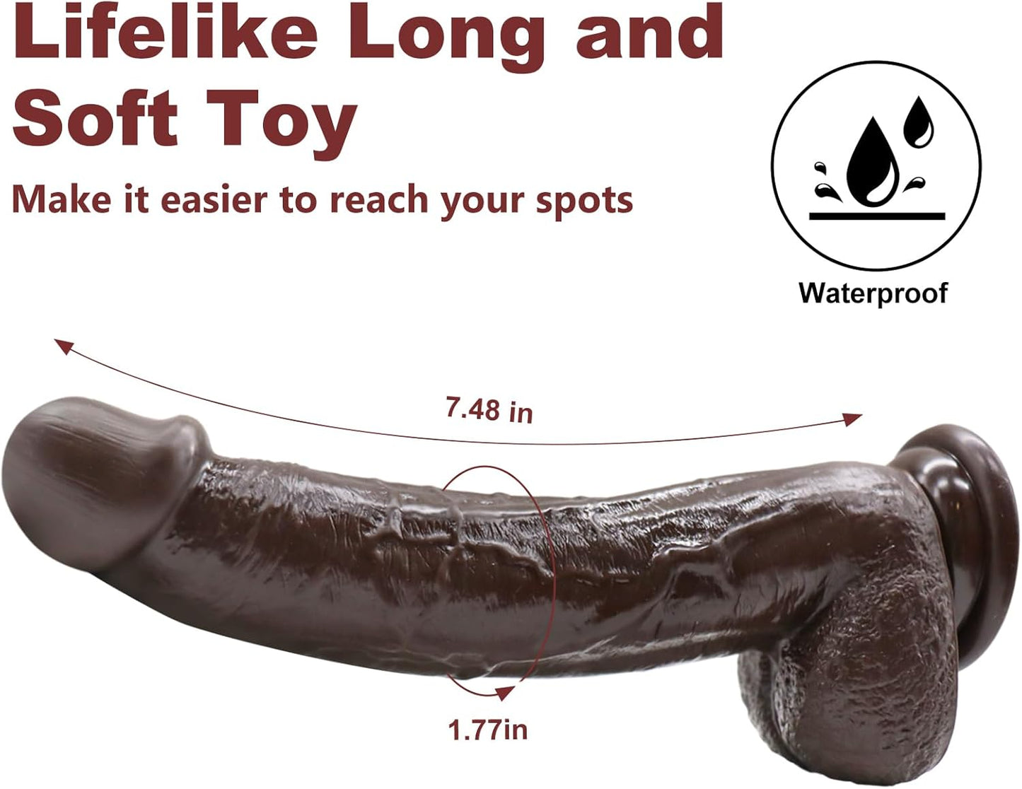 TrueThrust Real Feel Ebony Dildo - Vixen | Nova Network