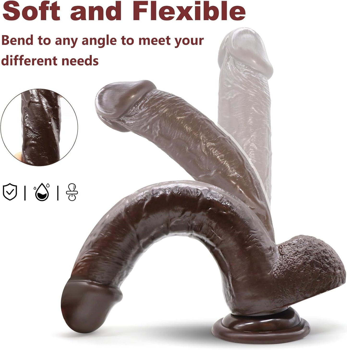 TrueThrust Real Feel Ebony Dildo - Vixen | Nova Network