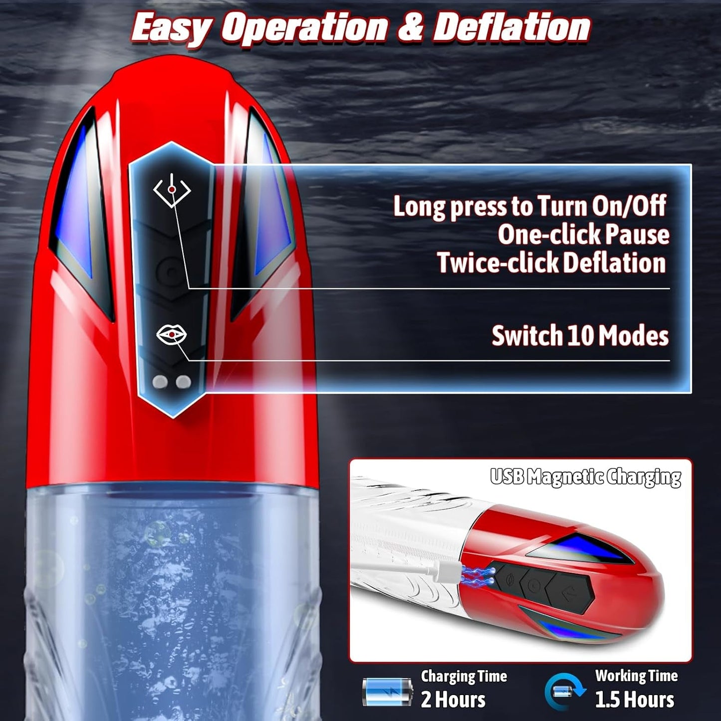 TwinForce 2 - in - 1 Pump & Masturbator - Vixen | Nova Network