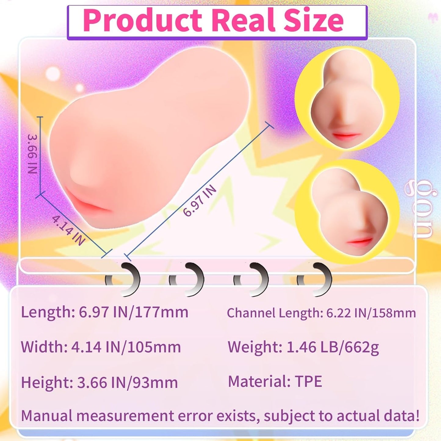TwinLick Double-Tongue Realistic Mouth Male Stroker - Vixen | Nova Network