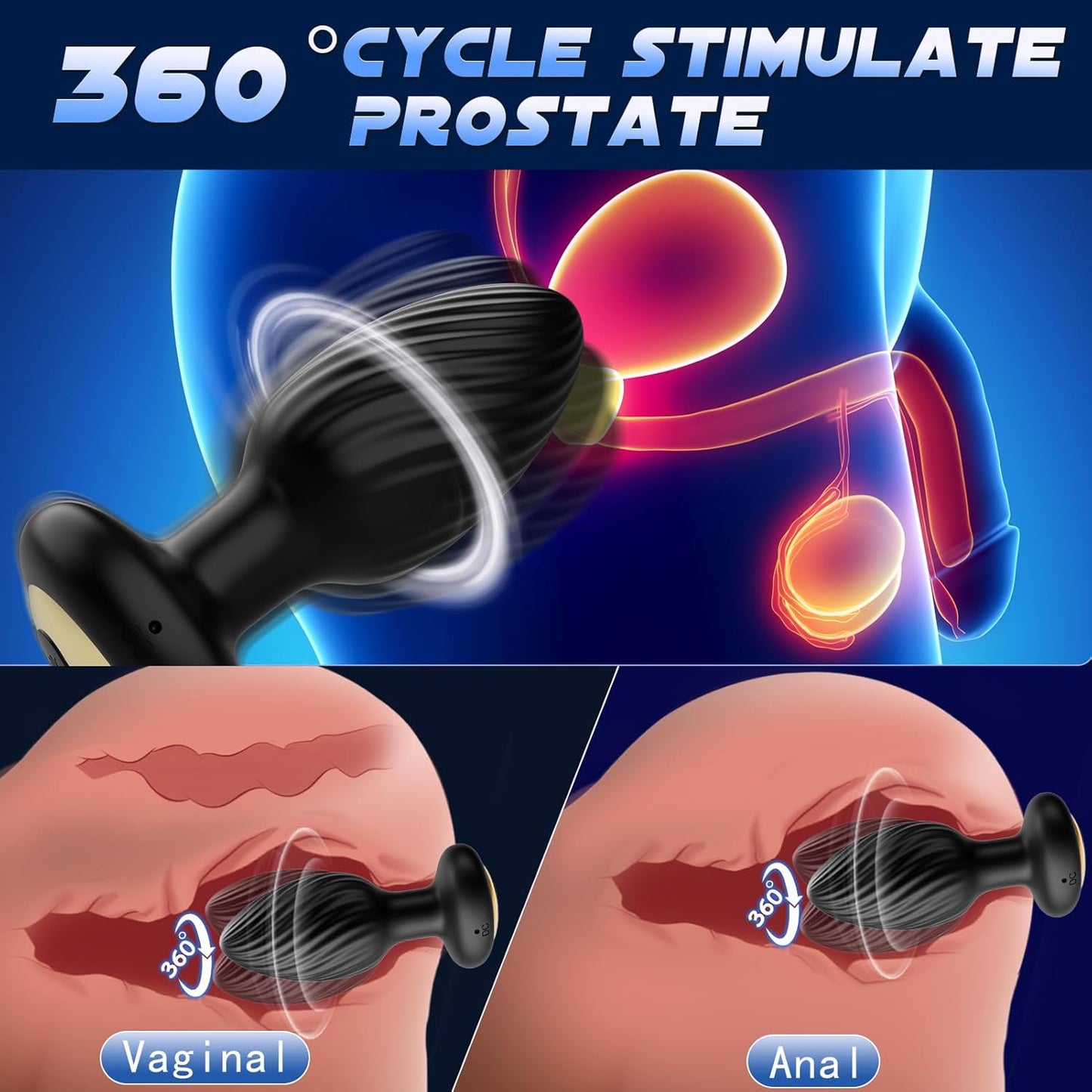 TwirlPro Rotating Prostate Massager Anal Plug - Vixen | Nova Network