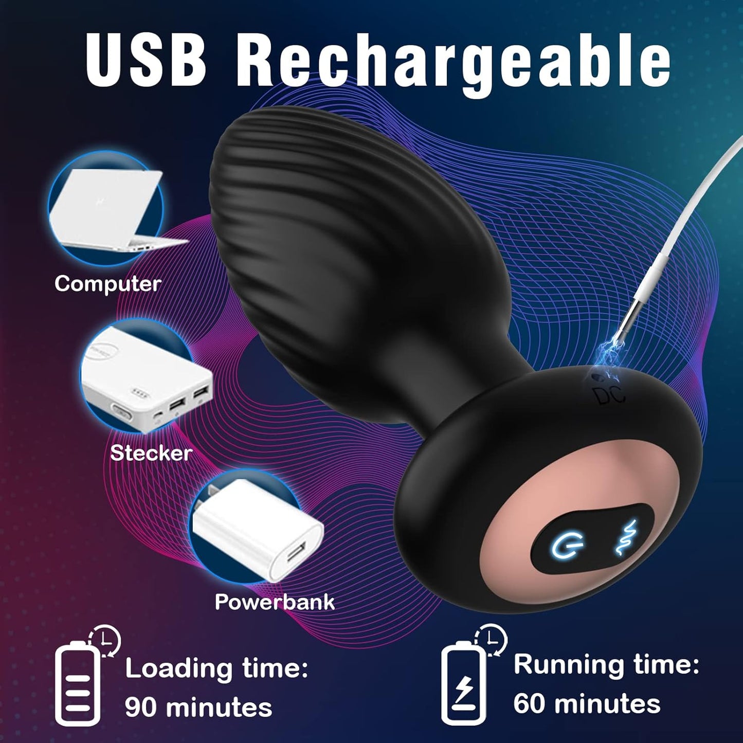 TwirlPro Rotating Prostate Massager Anal Plug - Vixen | Nova Network