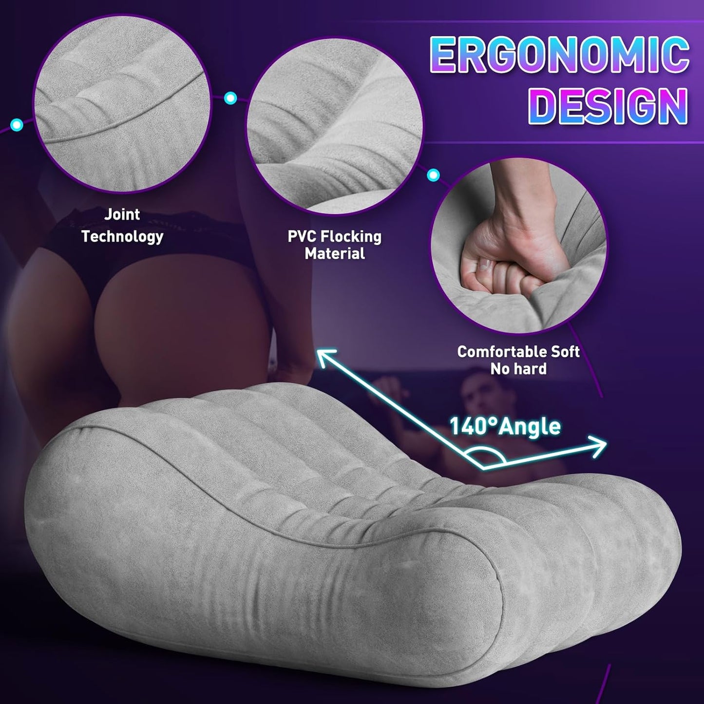 VelvetCrave Inflatable Sex Positions Lounge Throne - Vixen | Nova Network