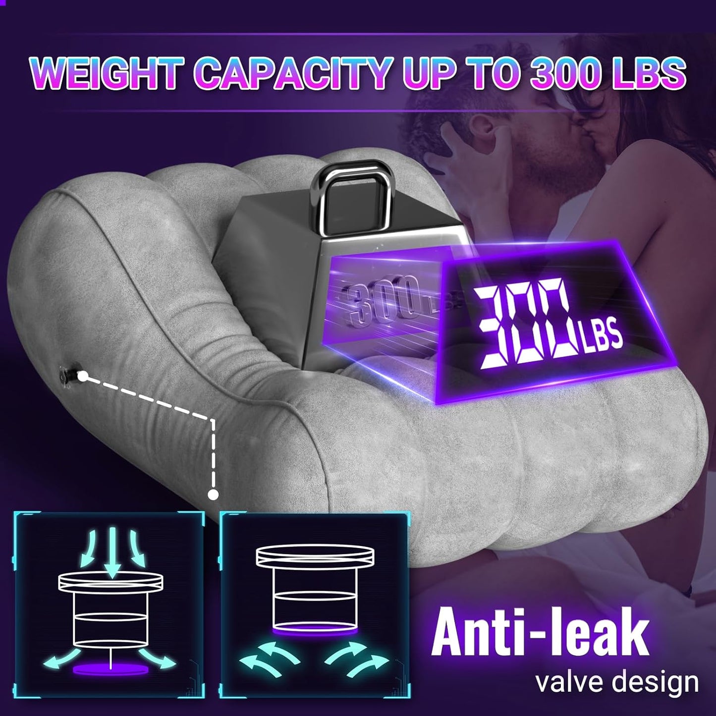 VelvetCrave Inflatable Sex Positions Lounge Throne - Vixen | Nova Network