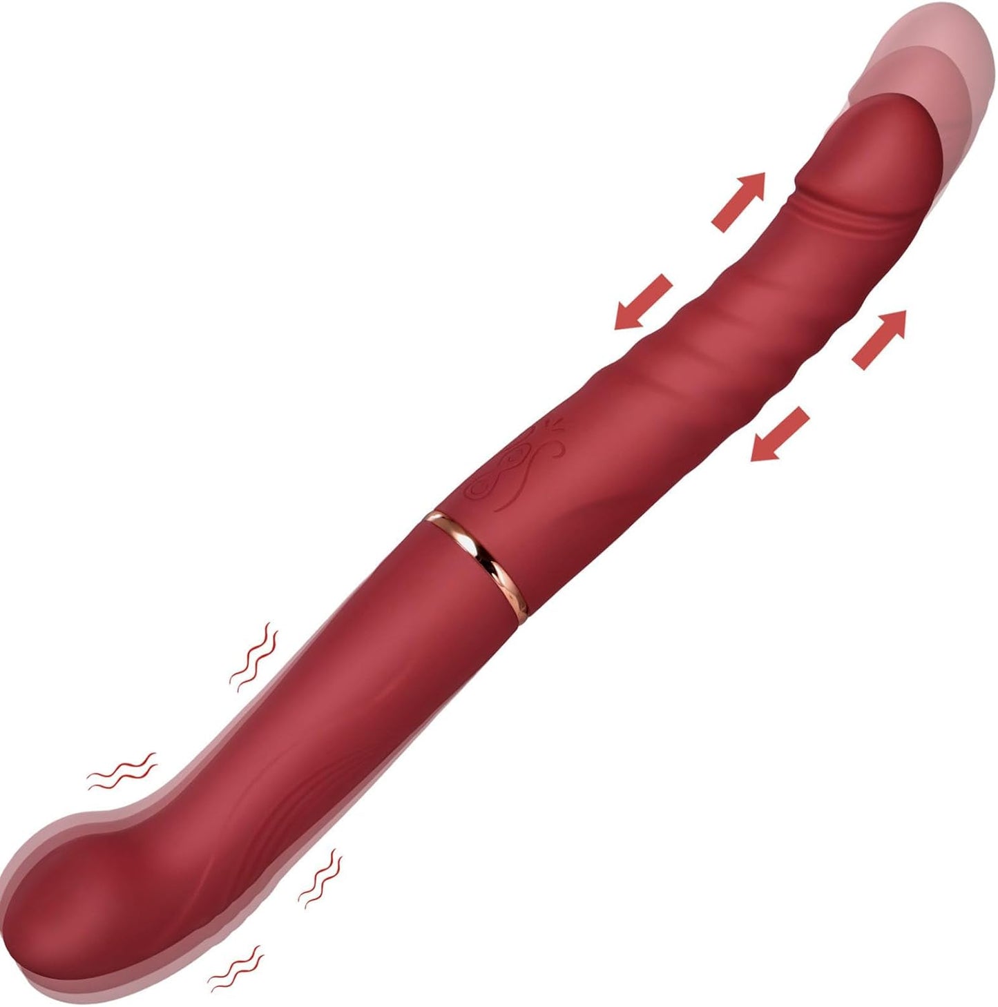 VelvetDuo Double Headed Thrusting Dildo Vibrator - Vixen | Nova Network