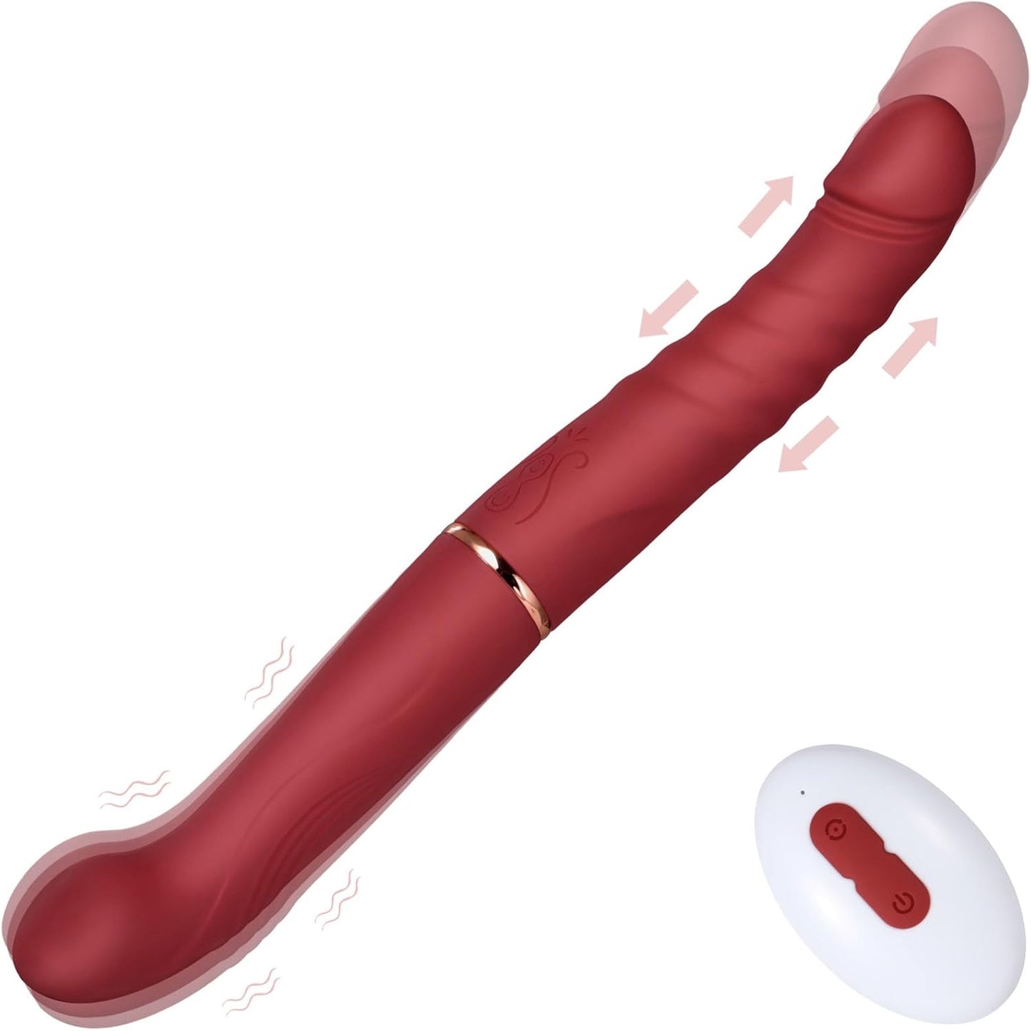 VelvetDuo Double Headed Thrusting Dildo Vibrator - Vixen | Nova Network