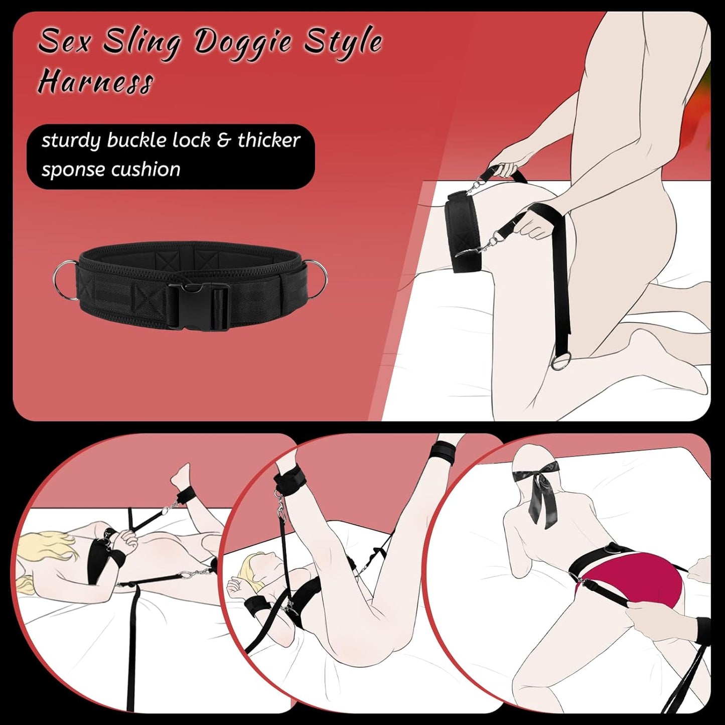 VelvetLock 6 - Strap Bed Bondage Set - Vixen | Nova Network