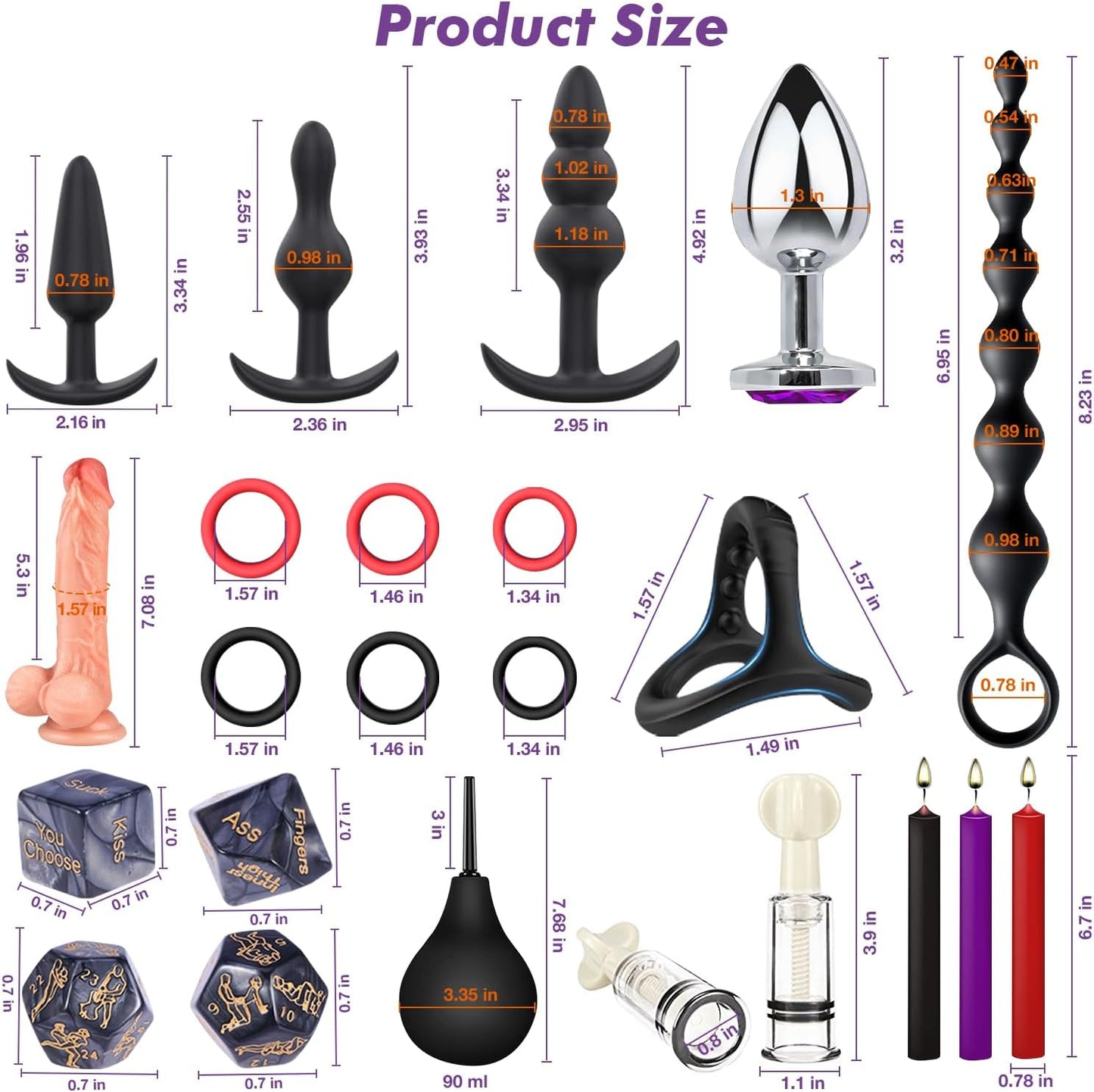 VelvetObedience 36 - Piece BDSM Kit – Purple Edition - Vixen | Nova Network