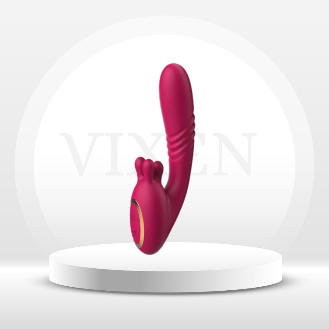 VelvetRush 3-in-1 Rose G-Spot & Clit Vibrator Vixen | Nova Network VelvetRush 3-in-1 Rose G-Spot & Clit Vibrator Vixen | Nova Network