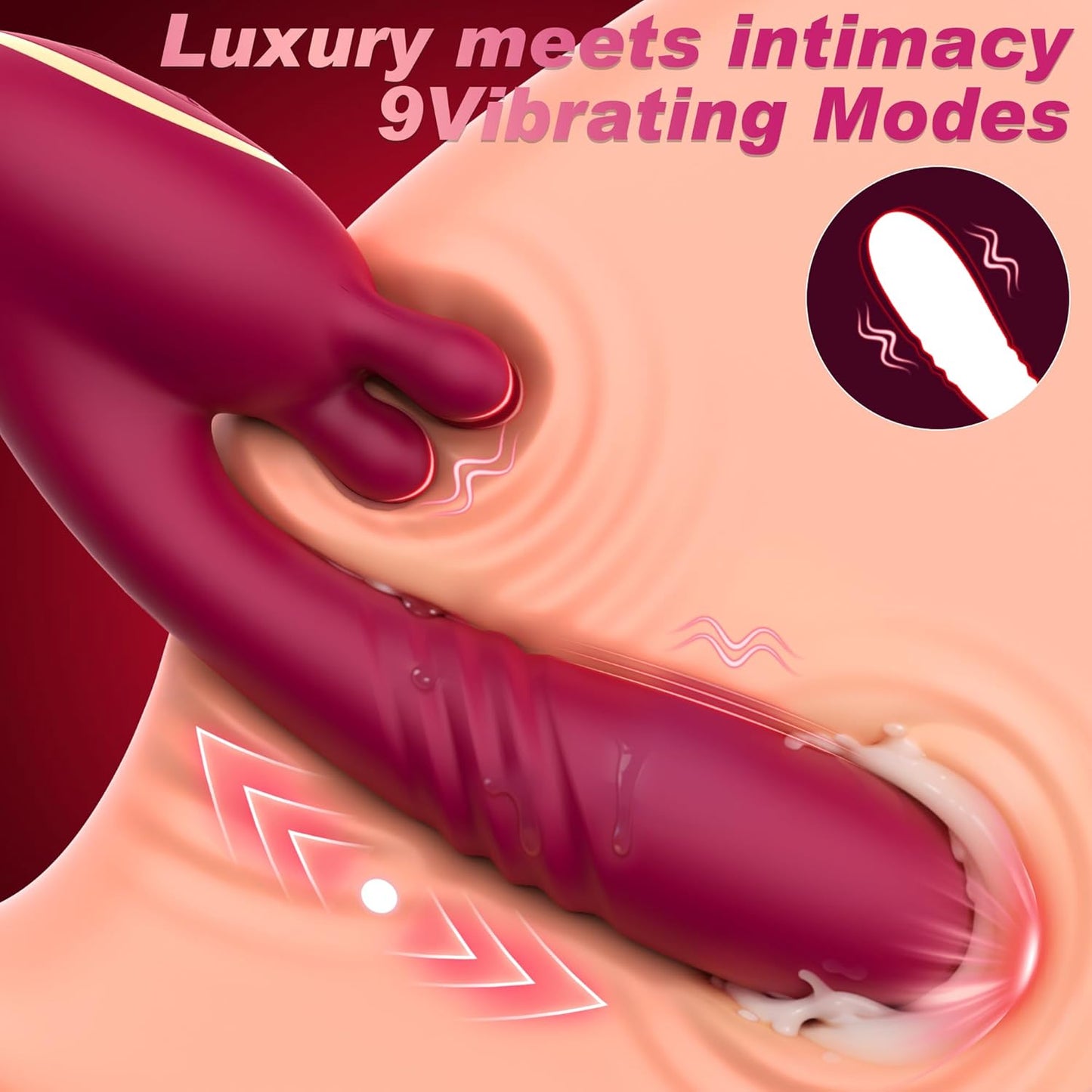 VelvetRush 3 - in - 1 Rose G - Spot & Clit Vibrator - Vixen | Nova Network