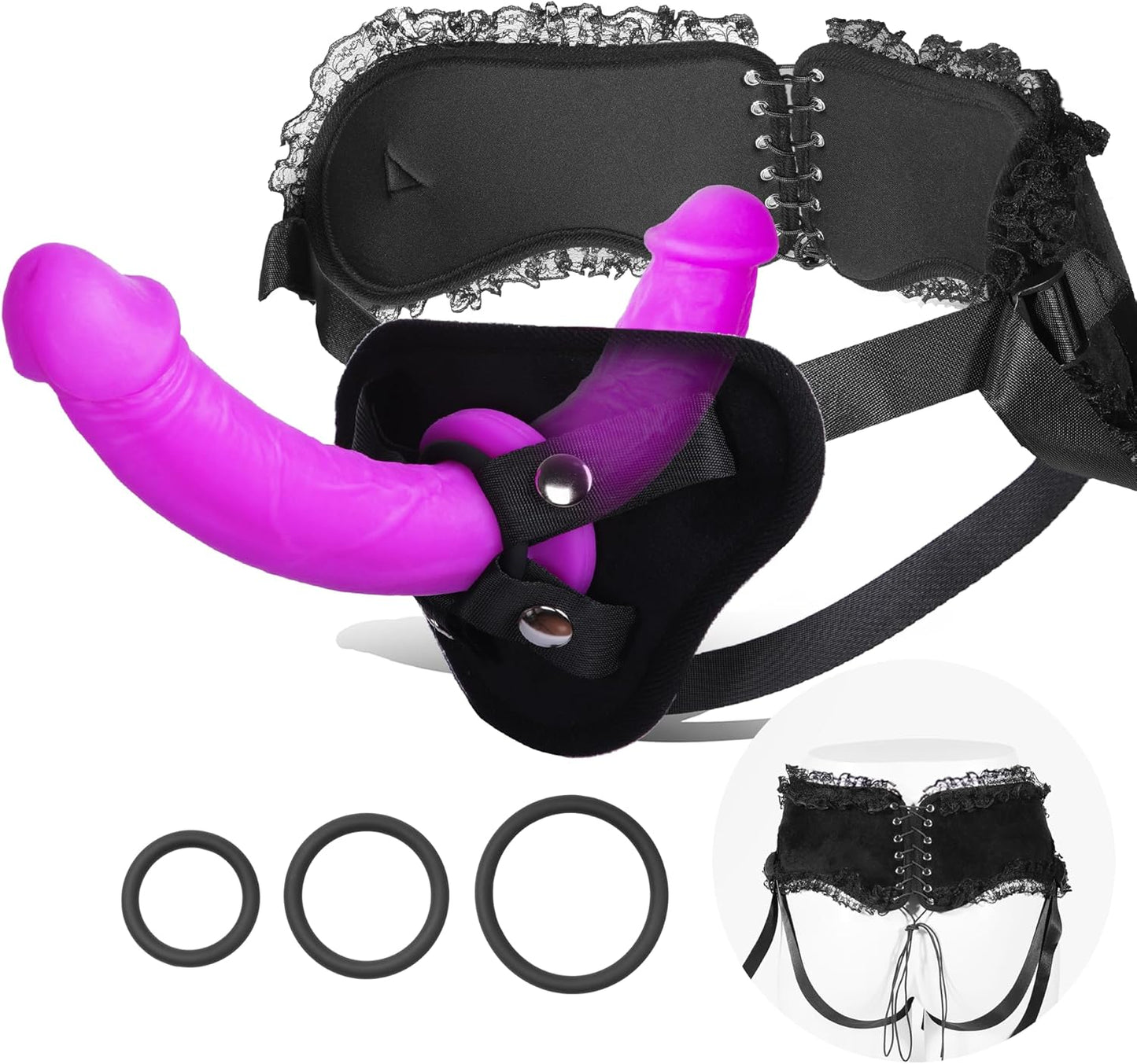 VelvetStrap Dual Dildo Harness Set - Vixen | Nova Network