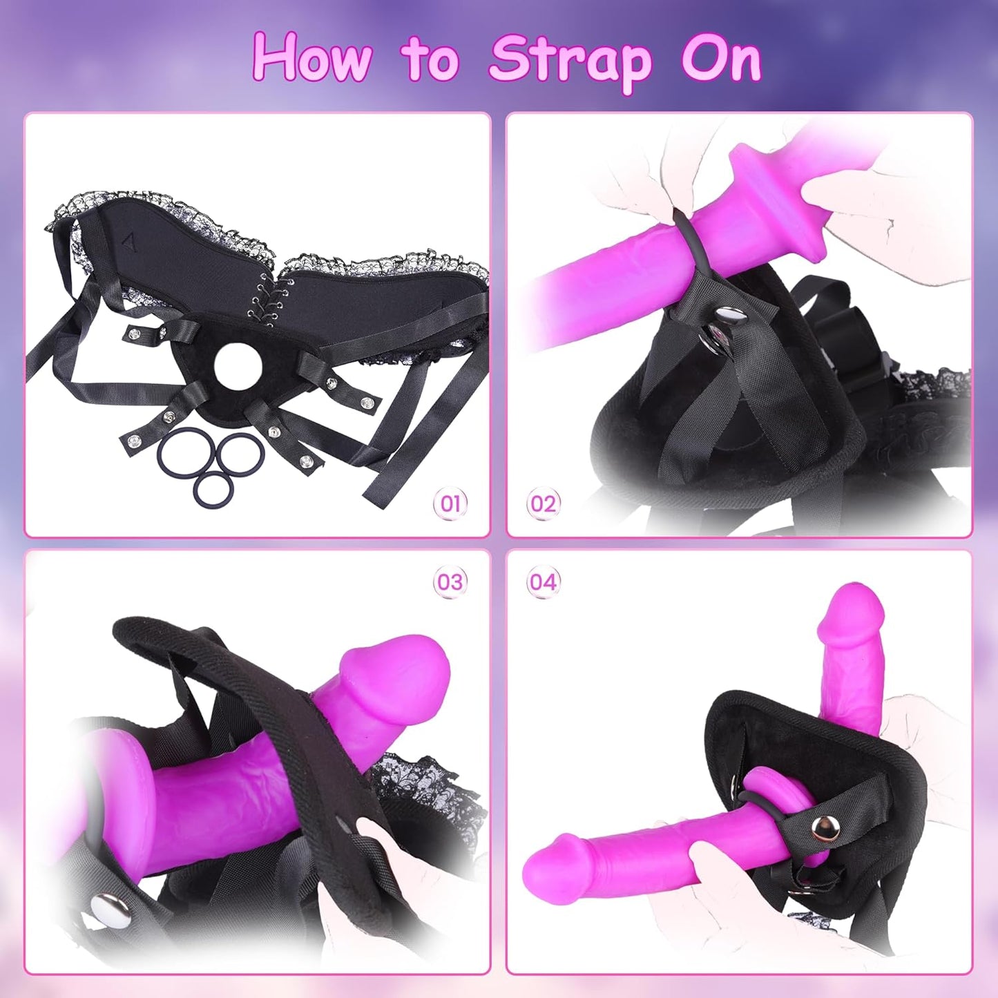 VelvetStrap Dual Dildo Harness Set - Vixen | Nova Network