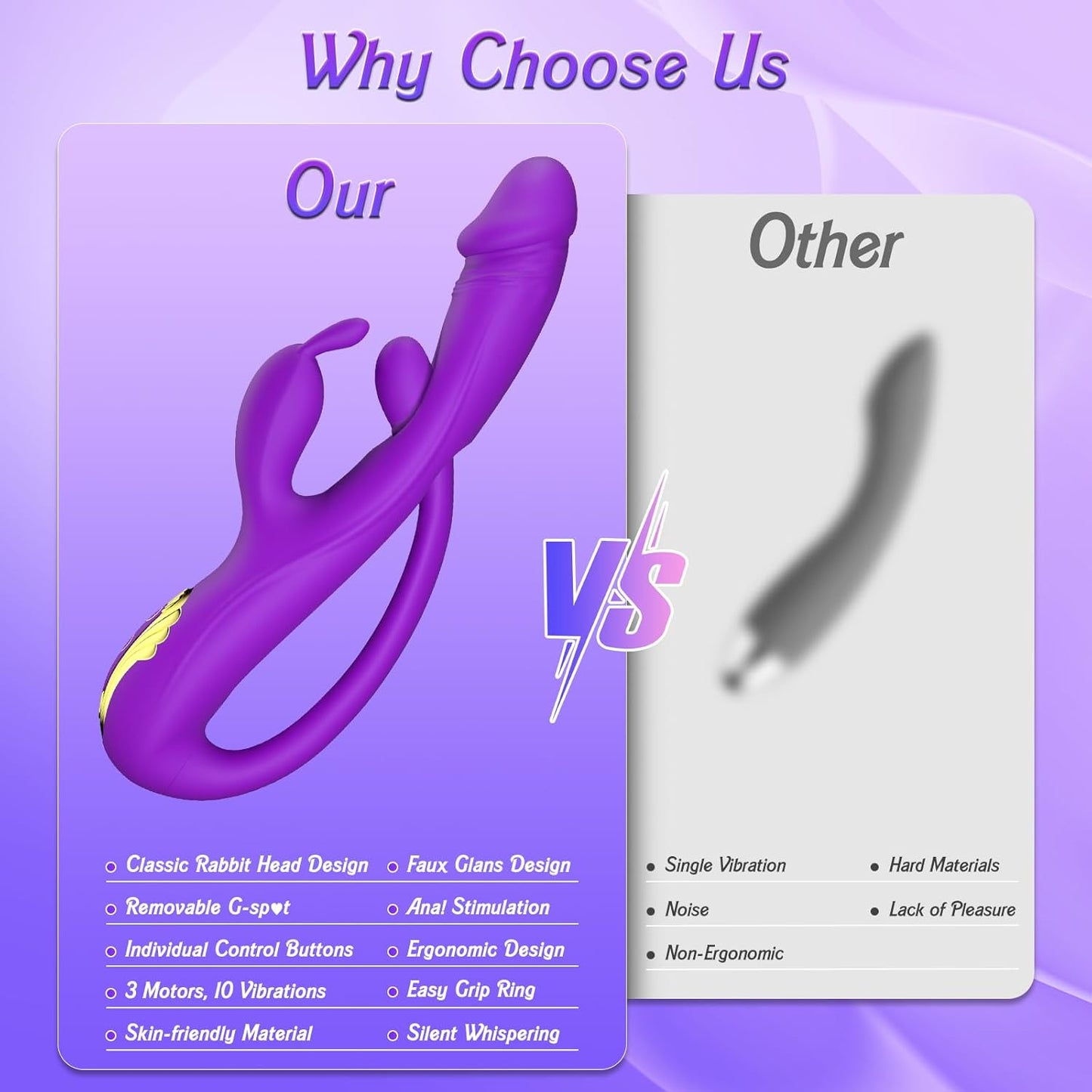 VelvetThrive 3 - in - 1 Rabbit Vibrator - Vixen | Nova Network