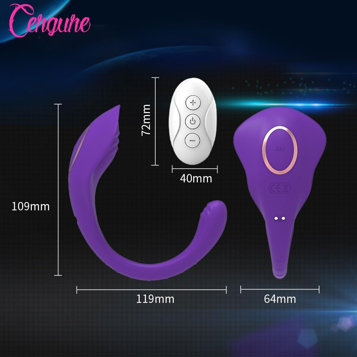 VelvetTria Multi - Zone Wearable 3 - in - 1 Panty Vibrator - Vixen | Nova Network