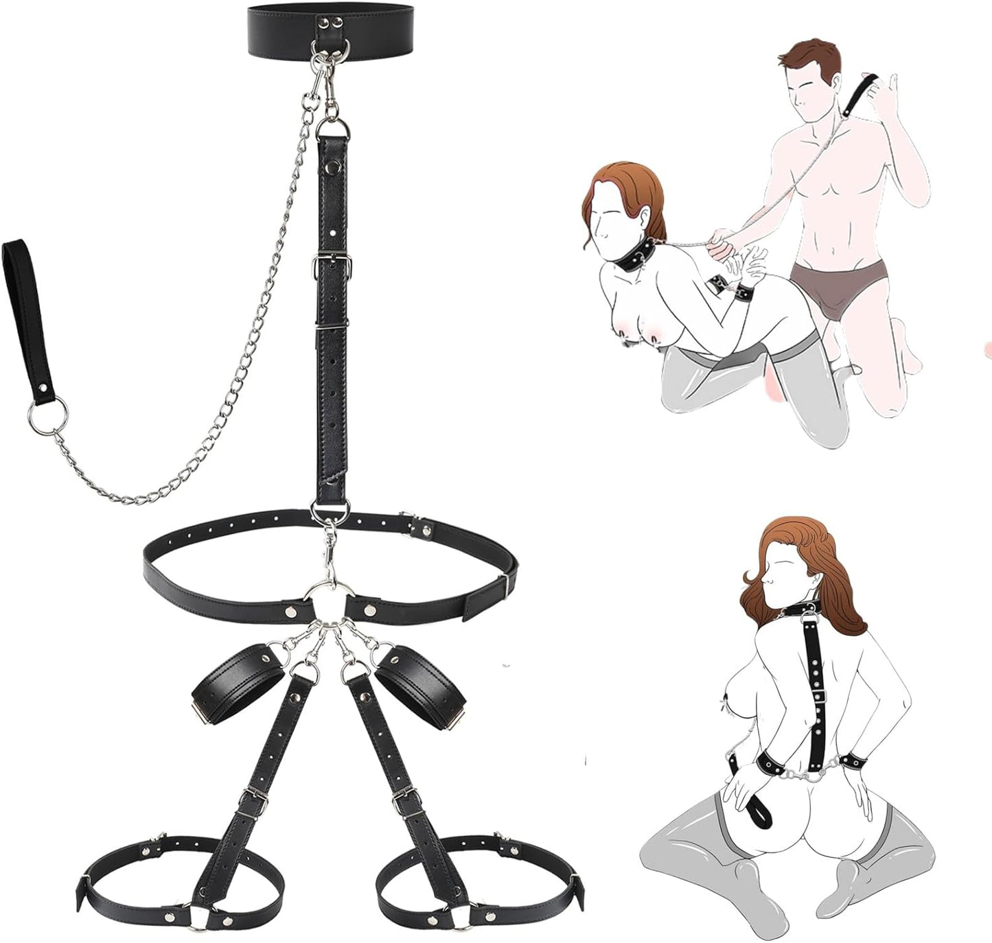 VelvetVice Wrist & Thigh BDSM Harness - Vixen | Nova Network