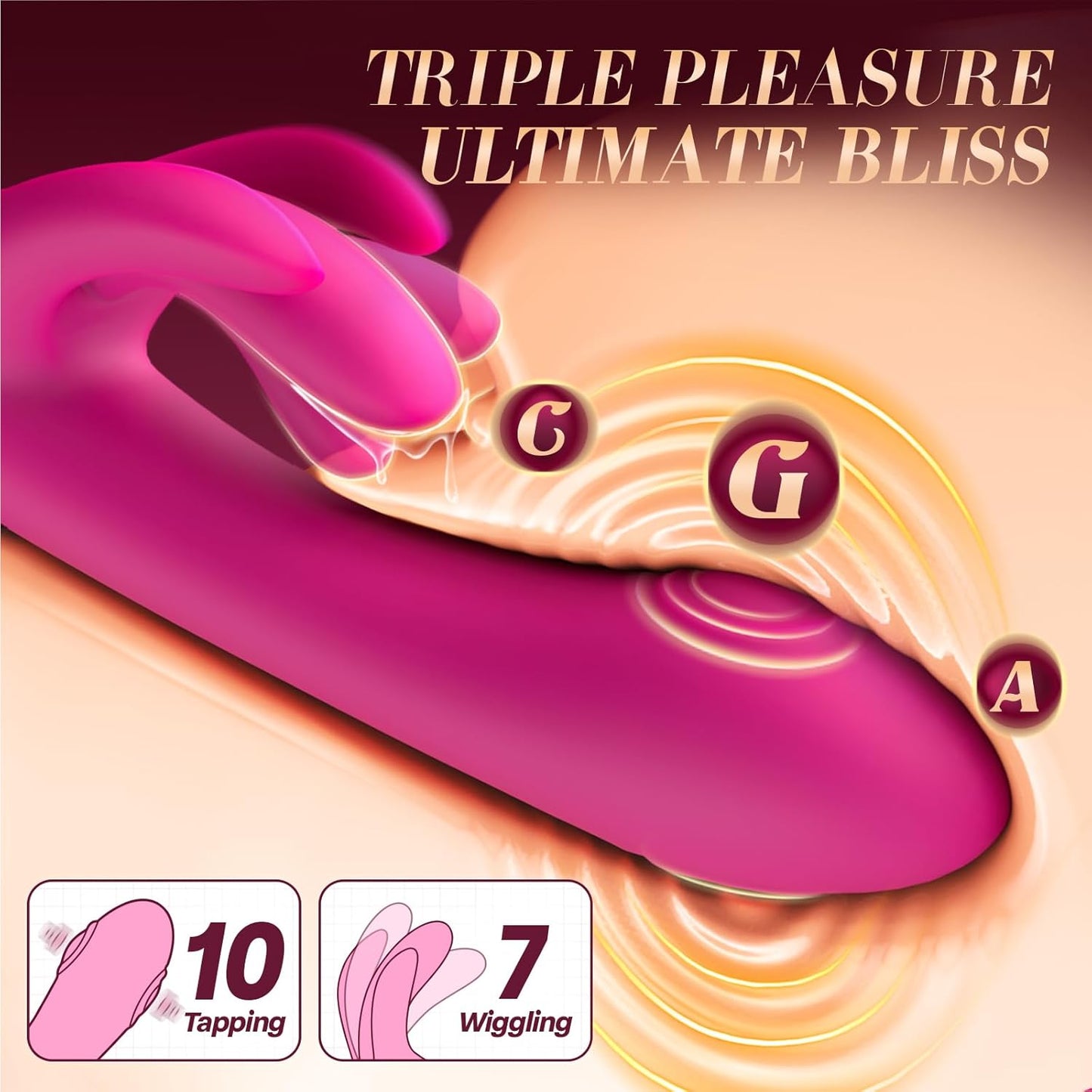 VibeFingers 4 - in - 1 G - Spot Finger Flapping Vibrator - Vixen | Nova Network
