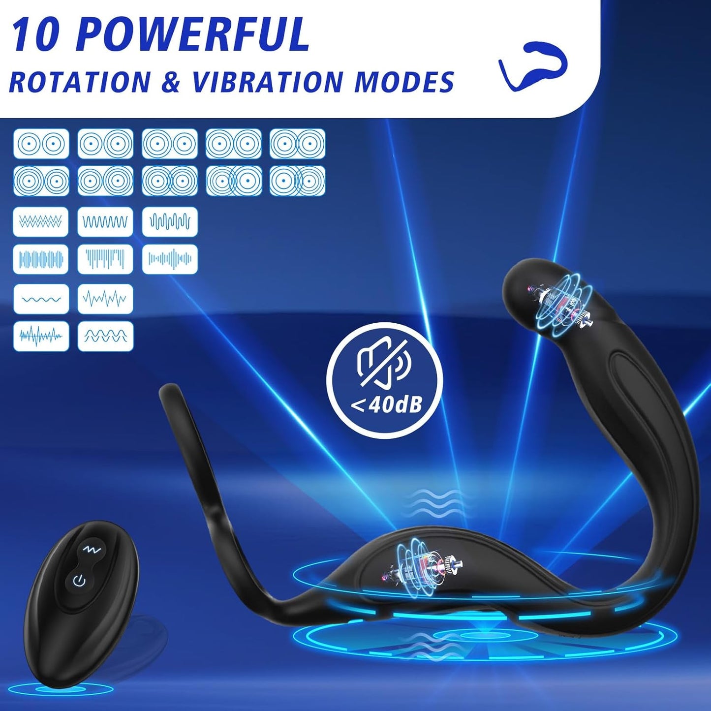 VibeFlex 360° Prostate Massager Cock Ring - Vixen | Nova Network