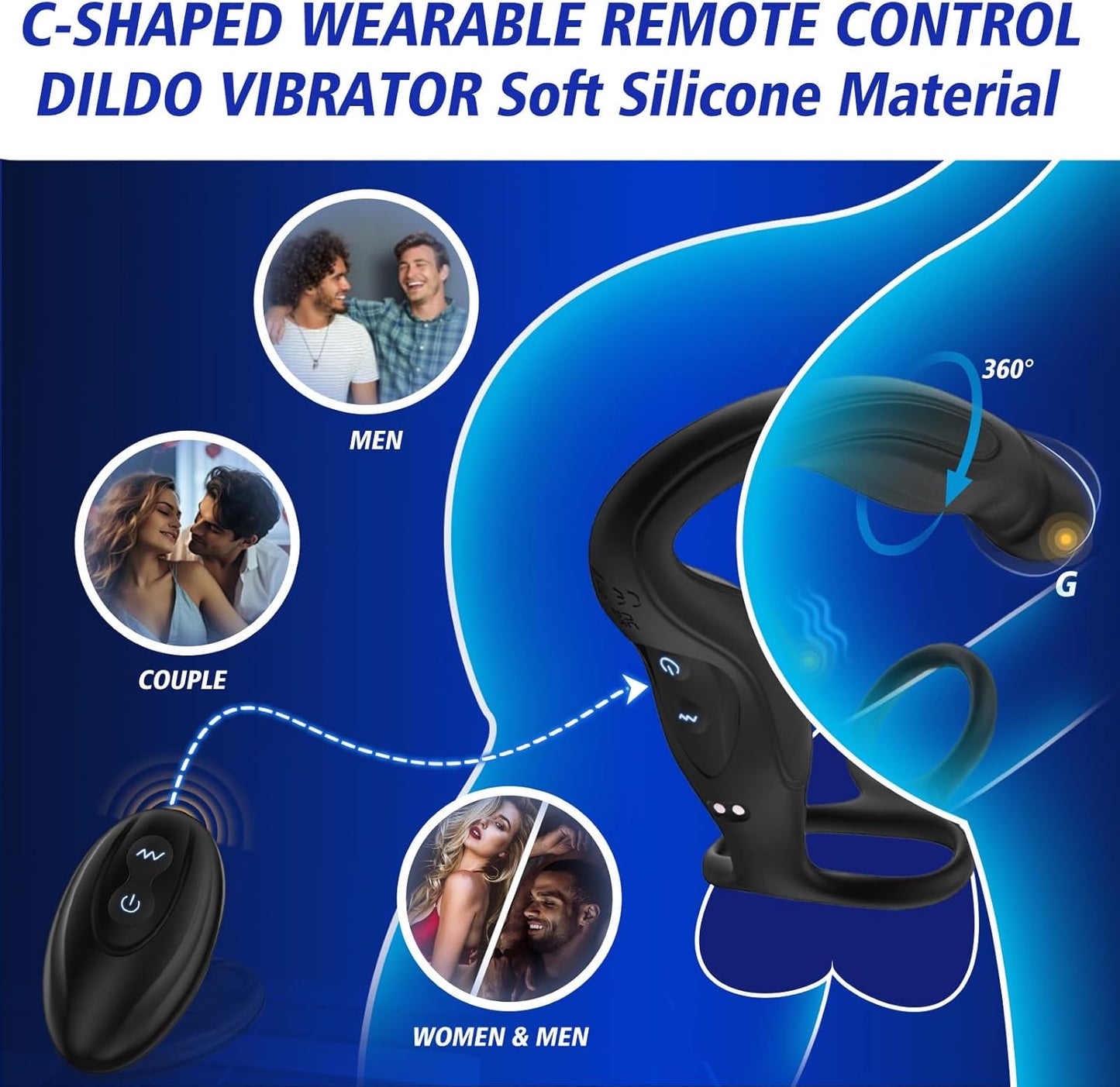 VibeFlex 360° Prostate Massager Cock Ring - Vixen | Nova Network