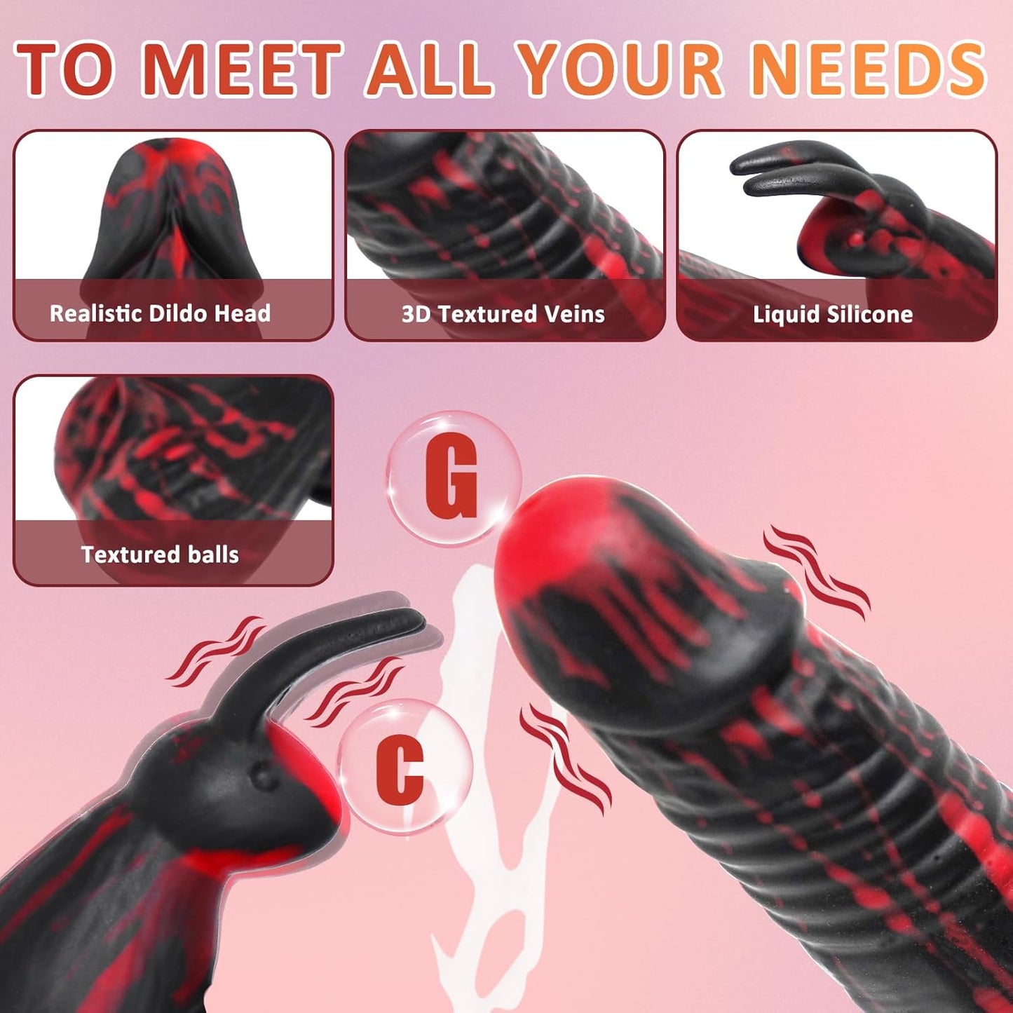 VibeForge 5 - in - 1 Thrusting Dildo - Vixen | Nova Network
