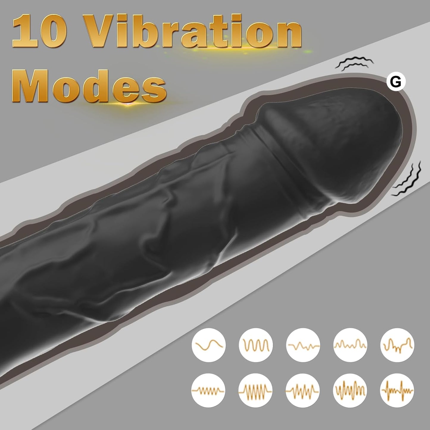 VibeGrip 10 - Mode G - Spot Dildo Vibrator - Vixen | Nova Network