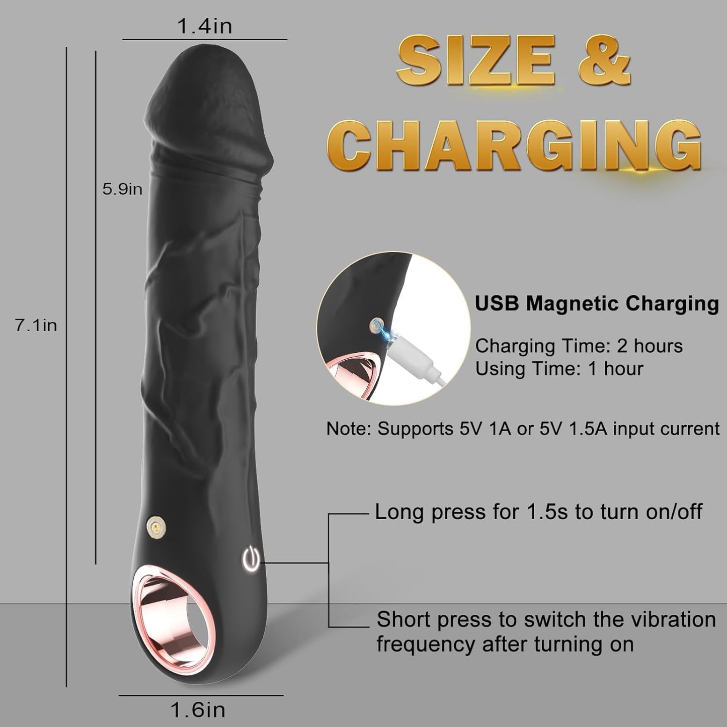 VibeGrip 10 - Mode G - Spot Dildo Vibrator - Vixen | Nova Network