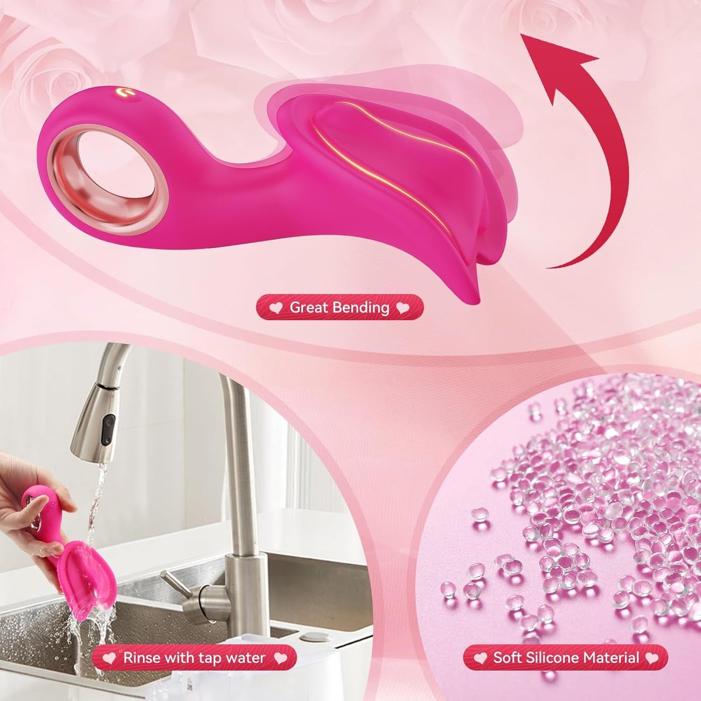 VibeLoop Clit Ring Handle Vibrator - Vixen | Nova Network