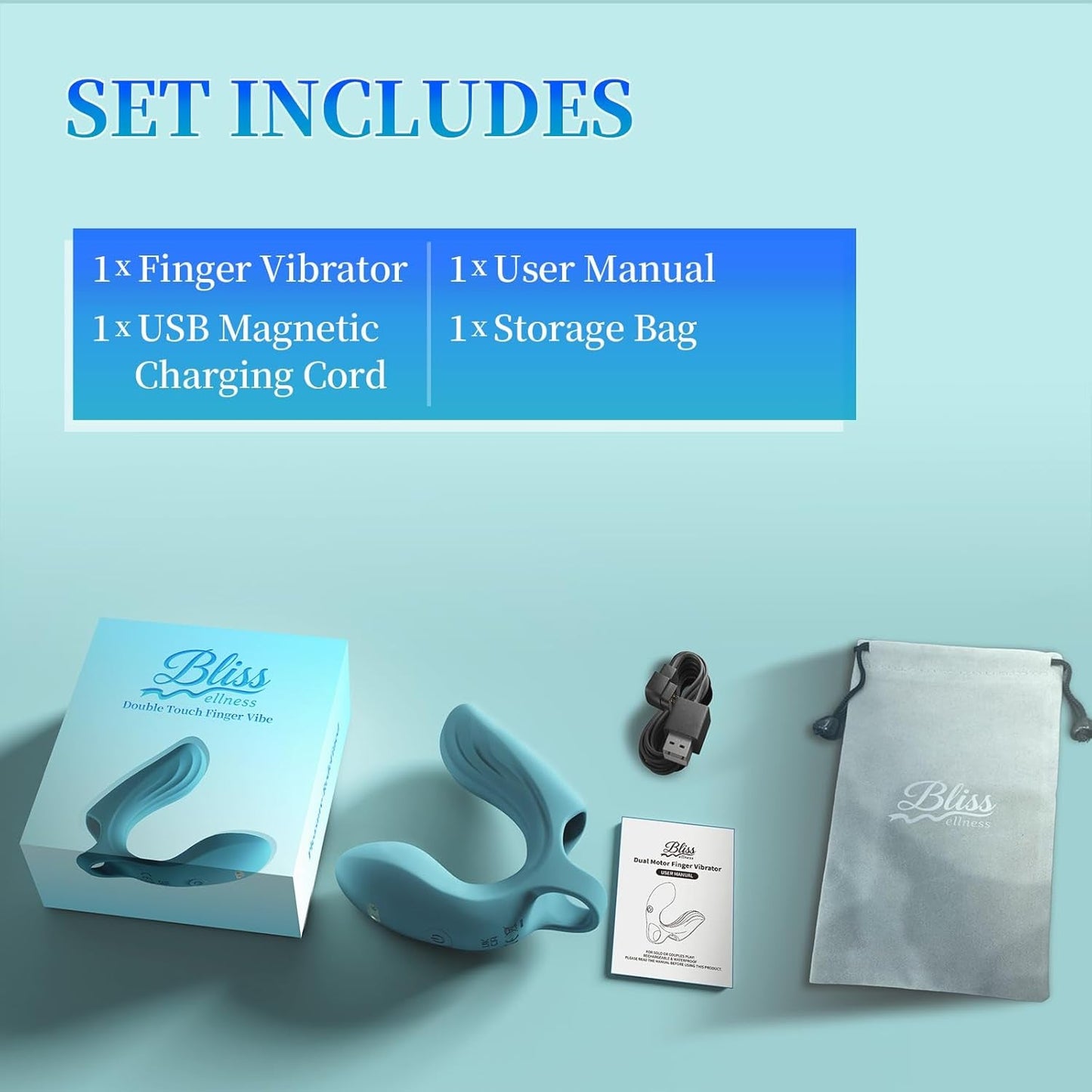 VibeLoop Dual Motor Finger Vibrator - Vixen | Nova Network