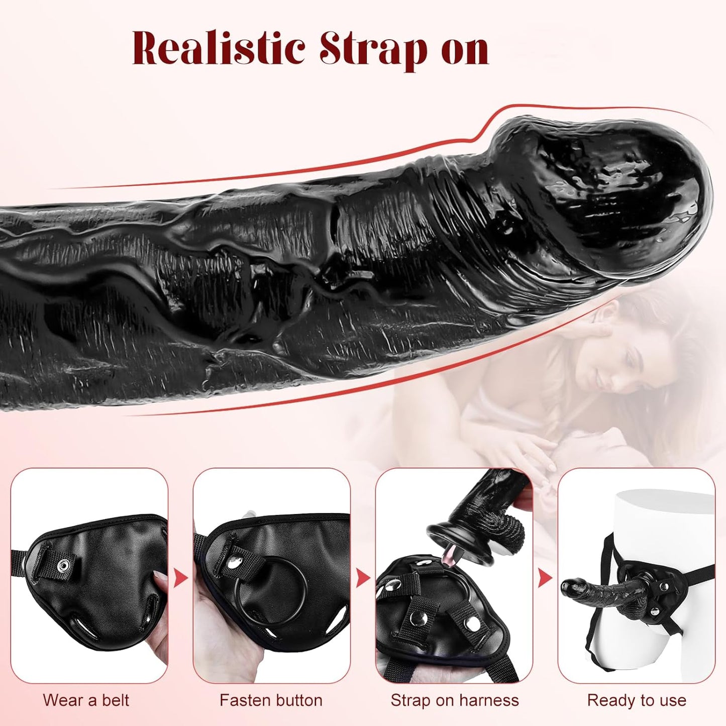 VibeMax Strap - On Dildo with Vibrating Bullet - Vixen | Nova Network