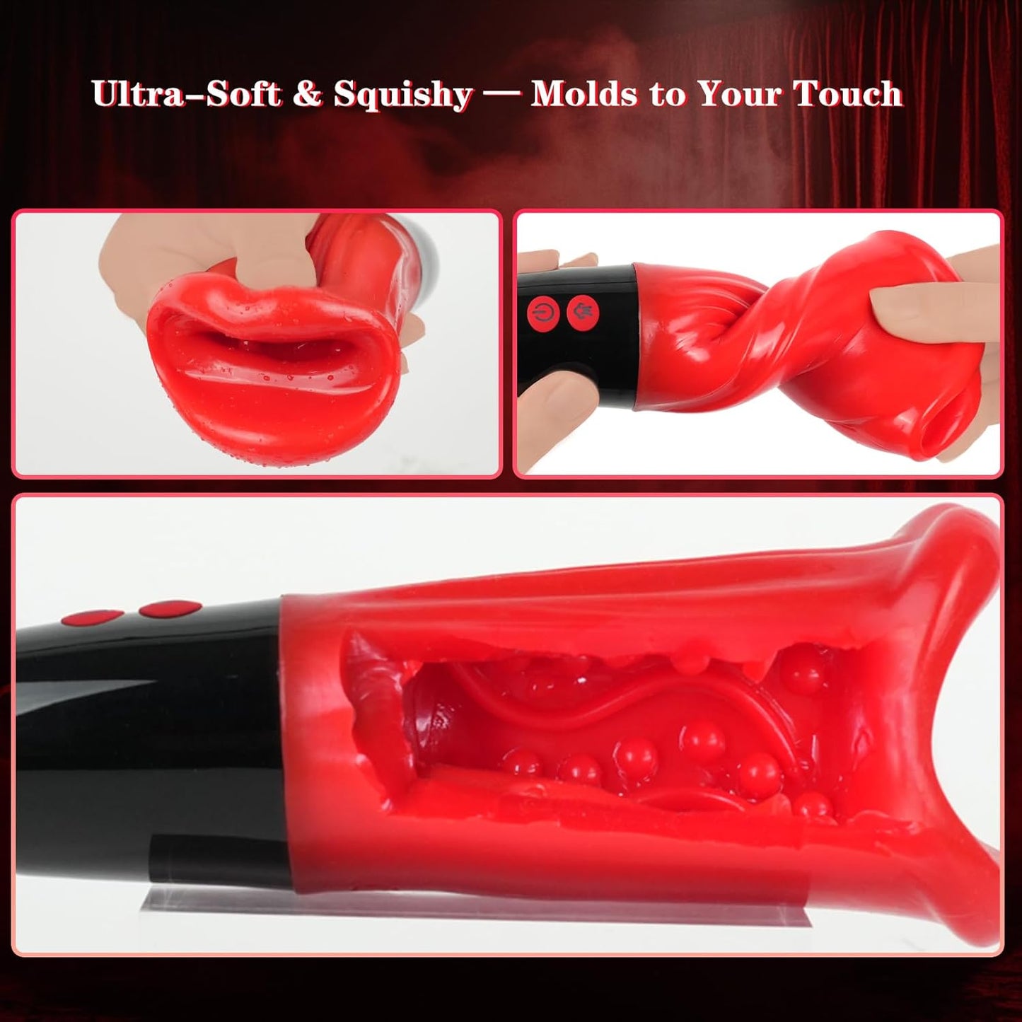 VibeQuad 4 - in - 1 Suction & Vibration Male Stroker - Vixen | Nova Network