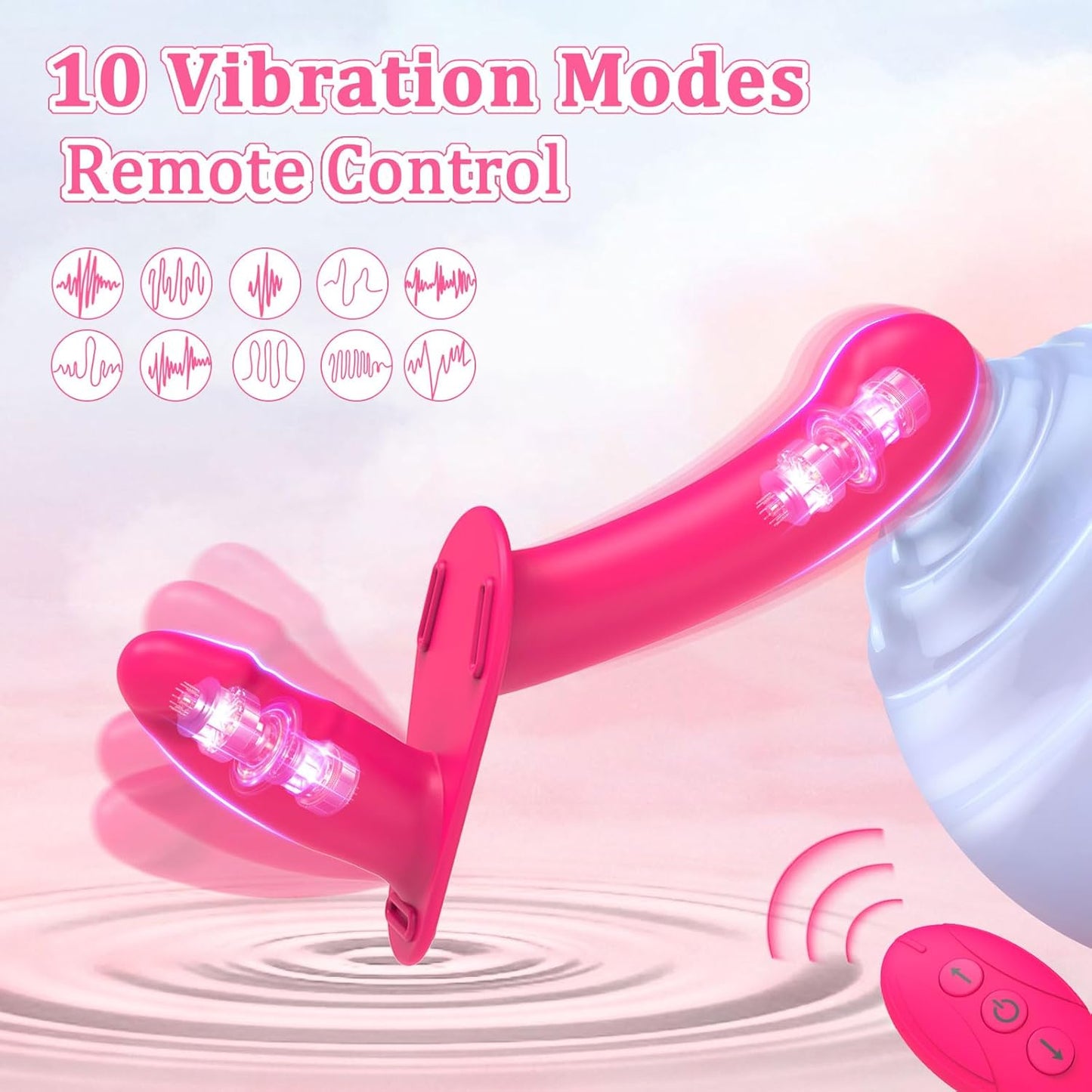 VibeStrap Dual Stimulation Strap - On - Vixen | Nova Network