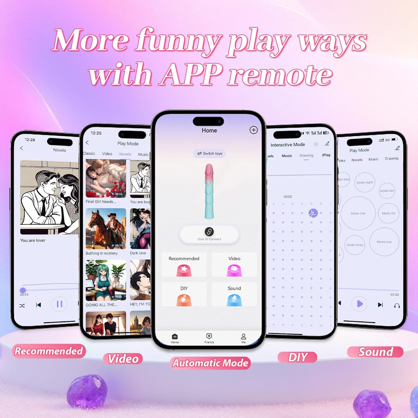 VibeTwin 2 - in - 1 Bullet & Dildo Wand Vibrator Set - Vixen | Nova Network
