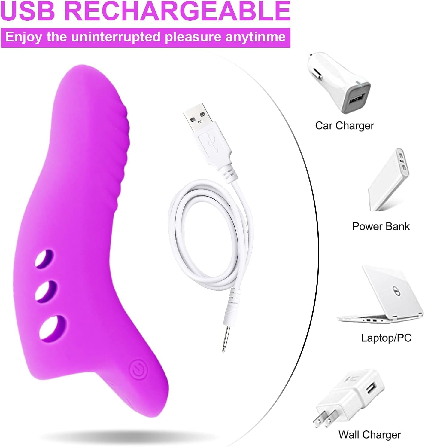 VioletFlick Mini Couples Finger Vibrator - Vixen | Nova Network