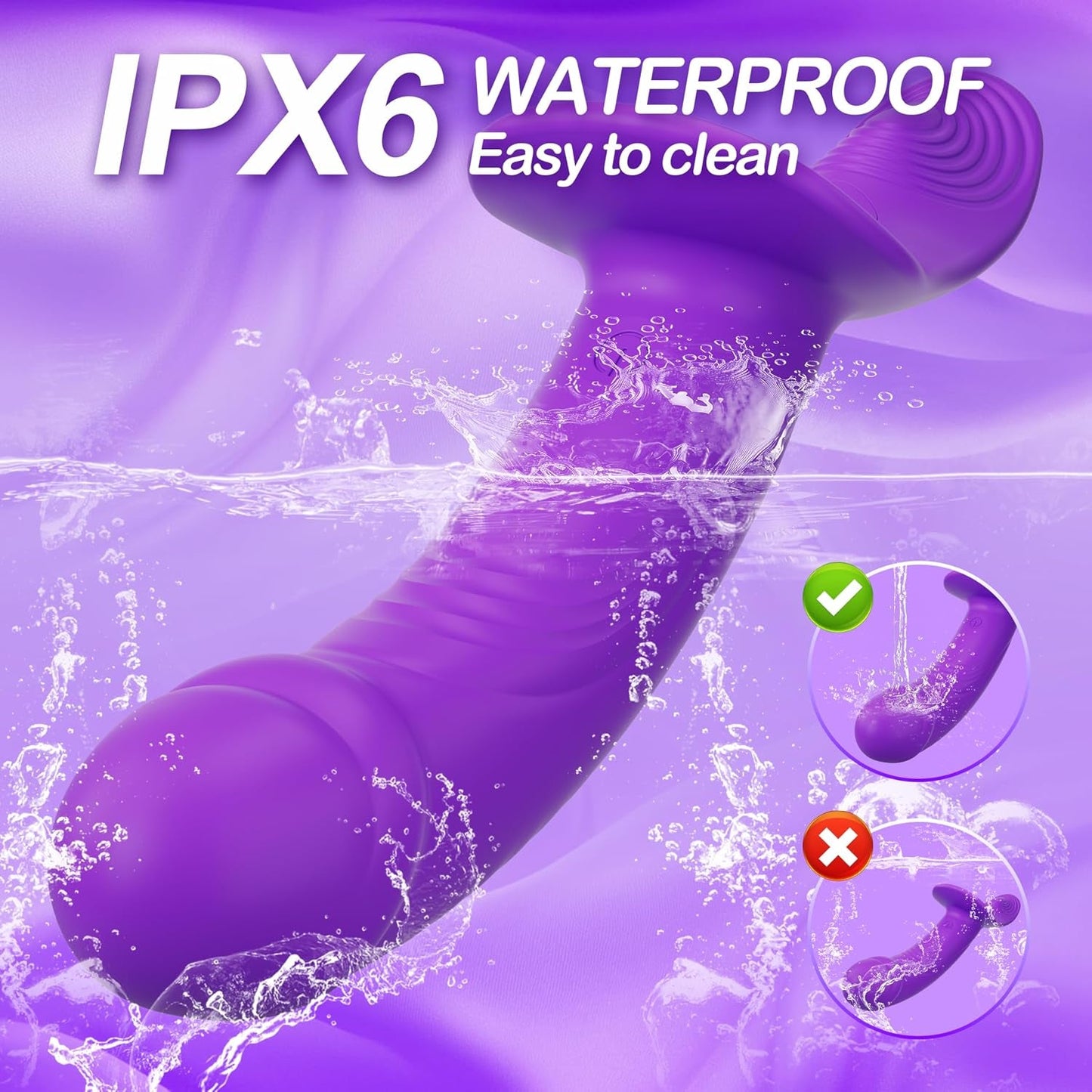 VioletMotion Vibrating Strap-On Dildo, Remote & Dual Motors - Vixen Adult Playroom