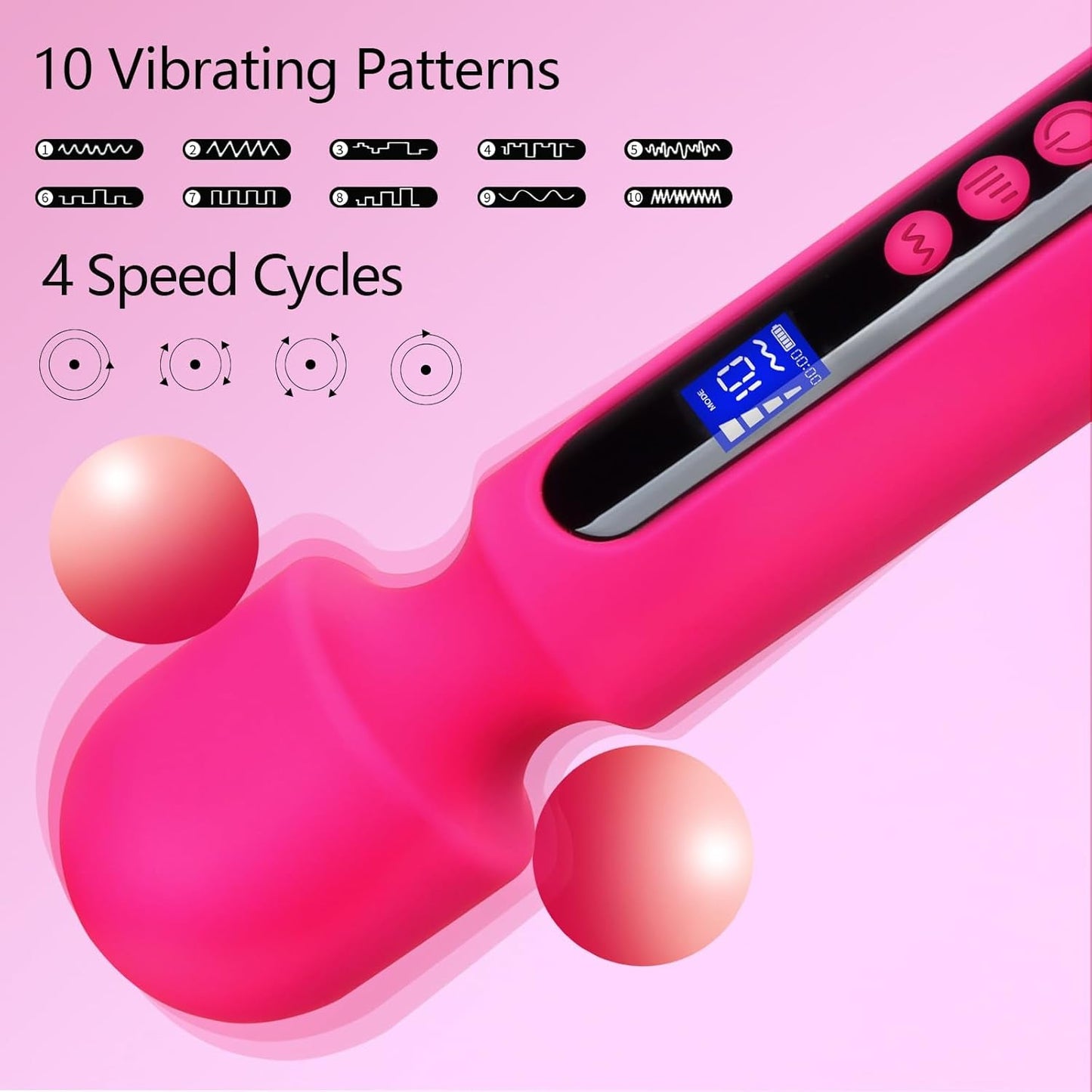 VisionVibe LCD Wand Vibrator - Vixen | Nova Network