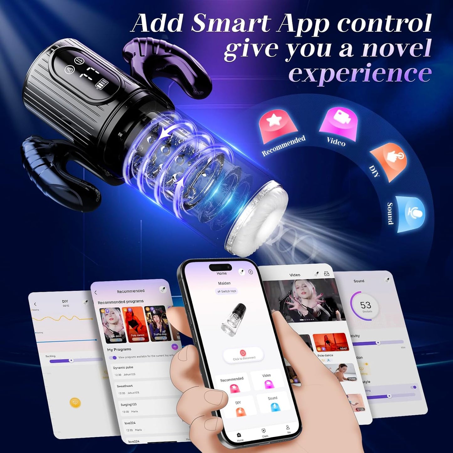 VixenCore 5 - in - 1 Thrusting Penis Pump Stroker - Vixen | Nova Network