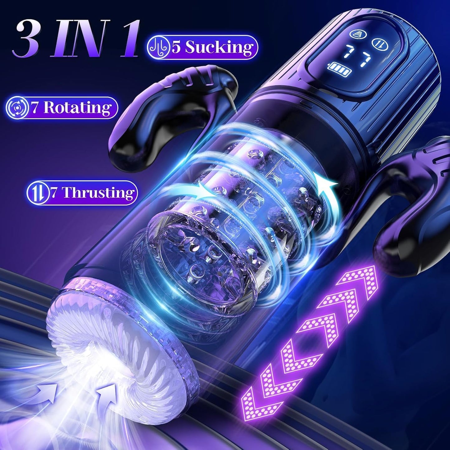 VixenCore 5 - in - 1 Thrusting Penis Pump Stroker - Vixen | Nova Network