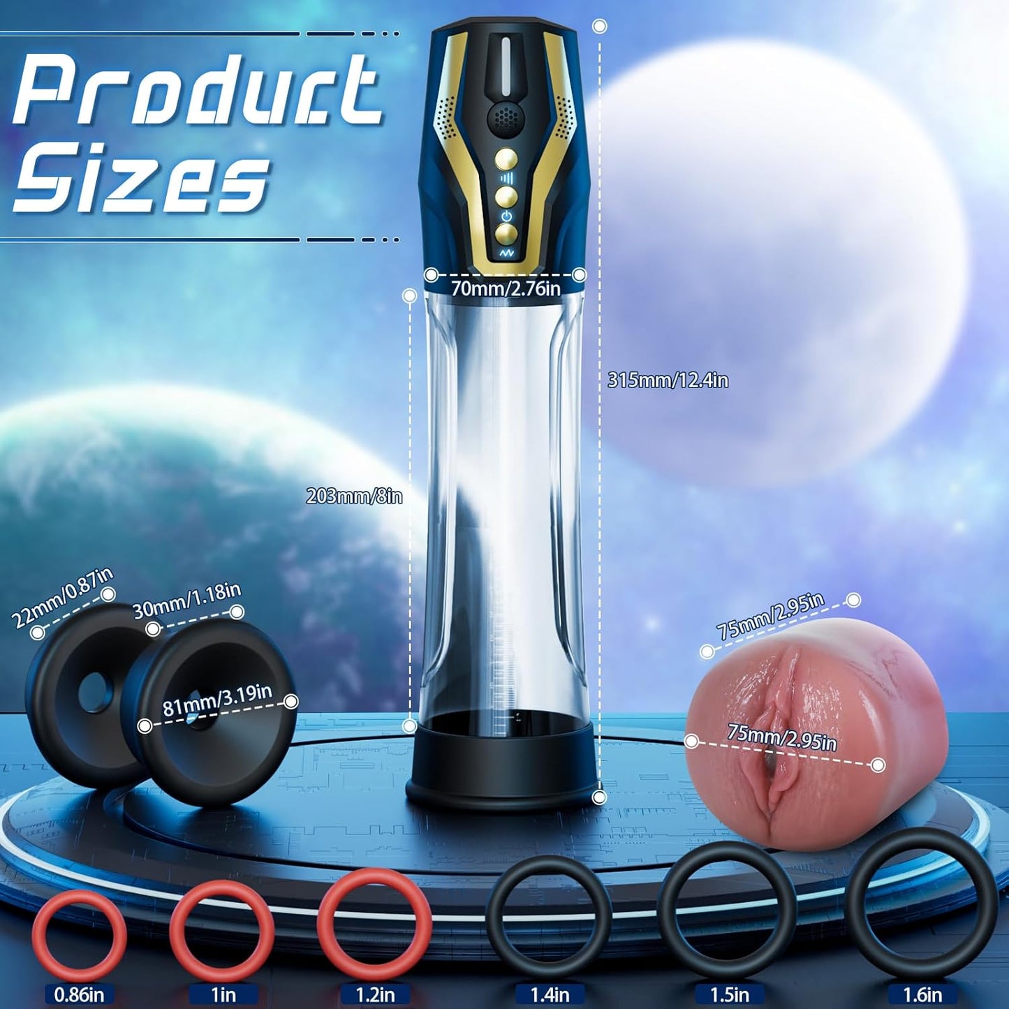 VocalPump 4X Smart Penis Pump Stroker - Vixen | Nova Network