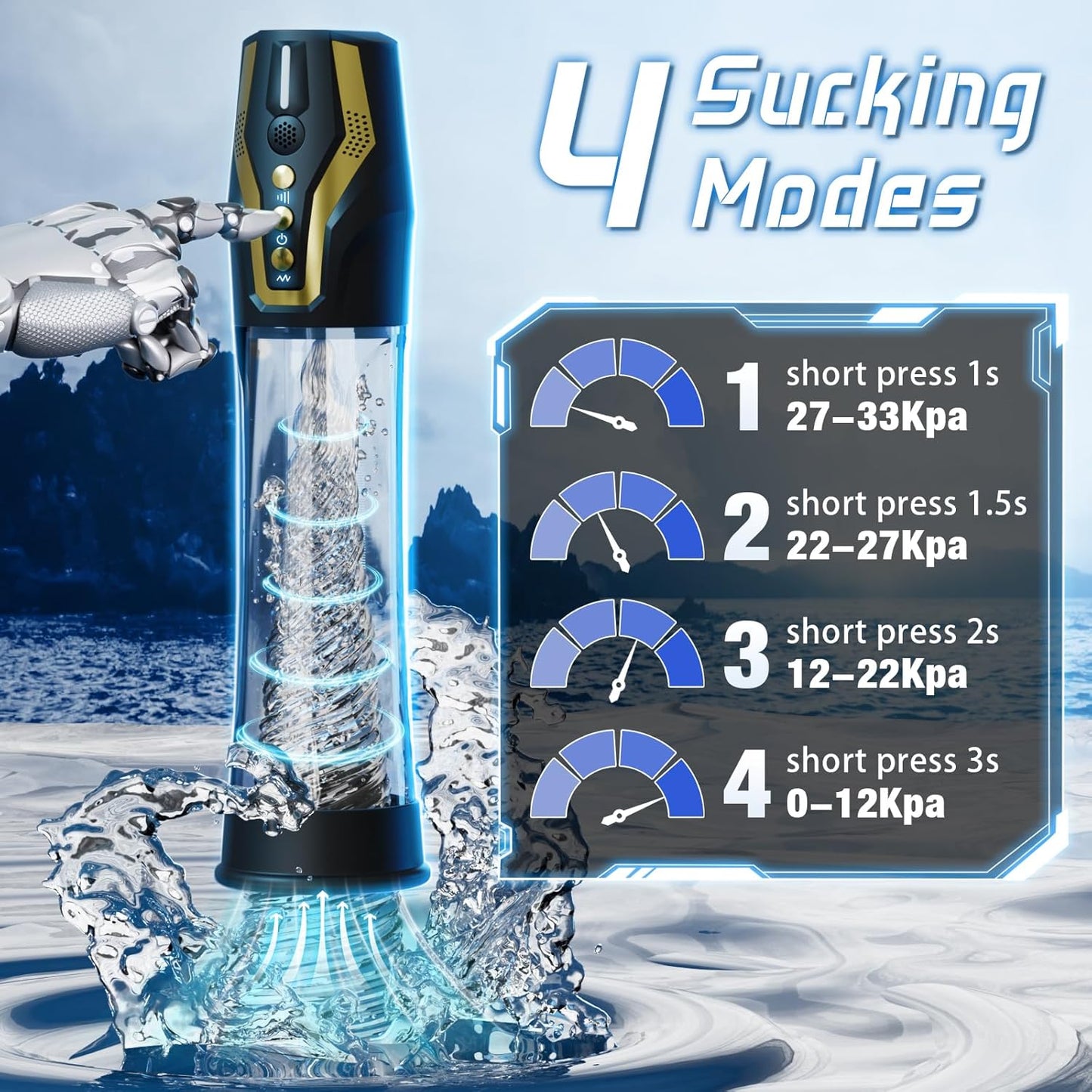 VocalPump 4X Smart Penis Pump Stroker - Vixen | Nova Network