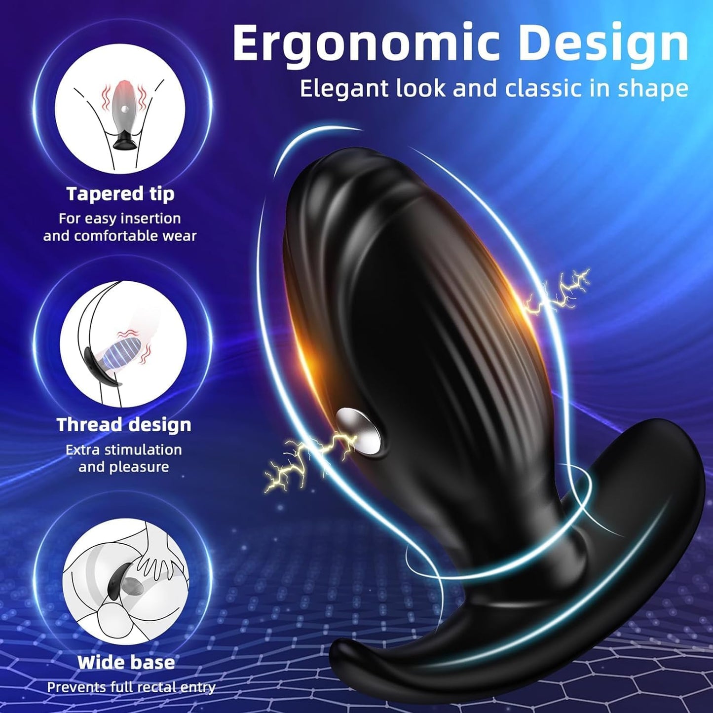 VoltSpire Triple - Stim Electro - Shock Anal Plug - Vixen | Nova Network