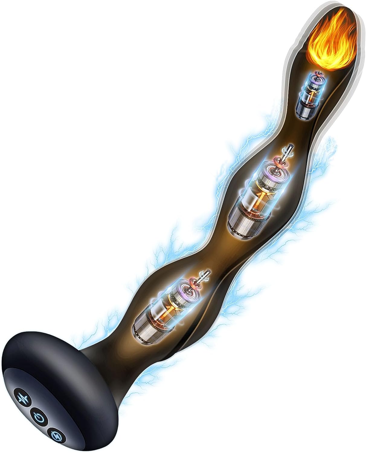 VoltWand Heated Shock Bead Plug - Vixen | Nova Network