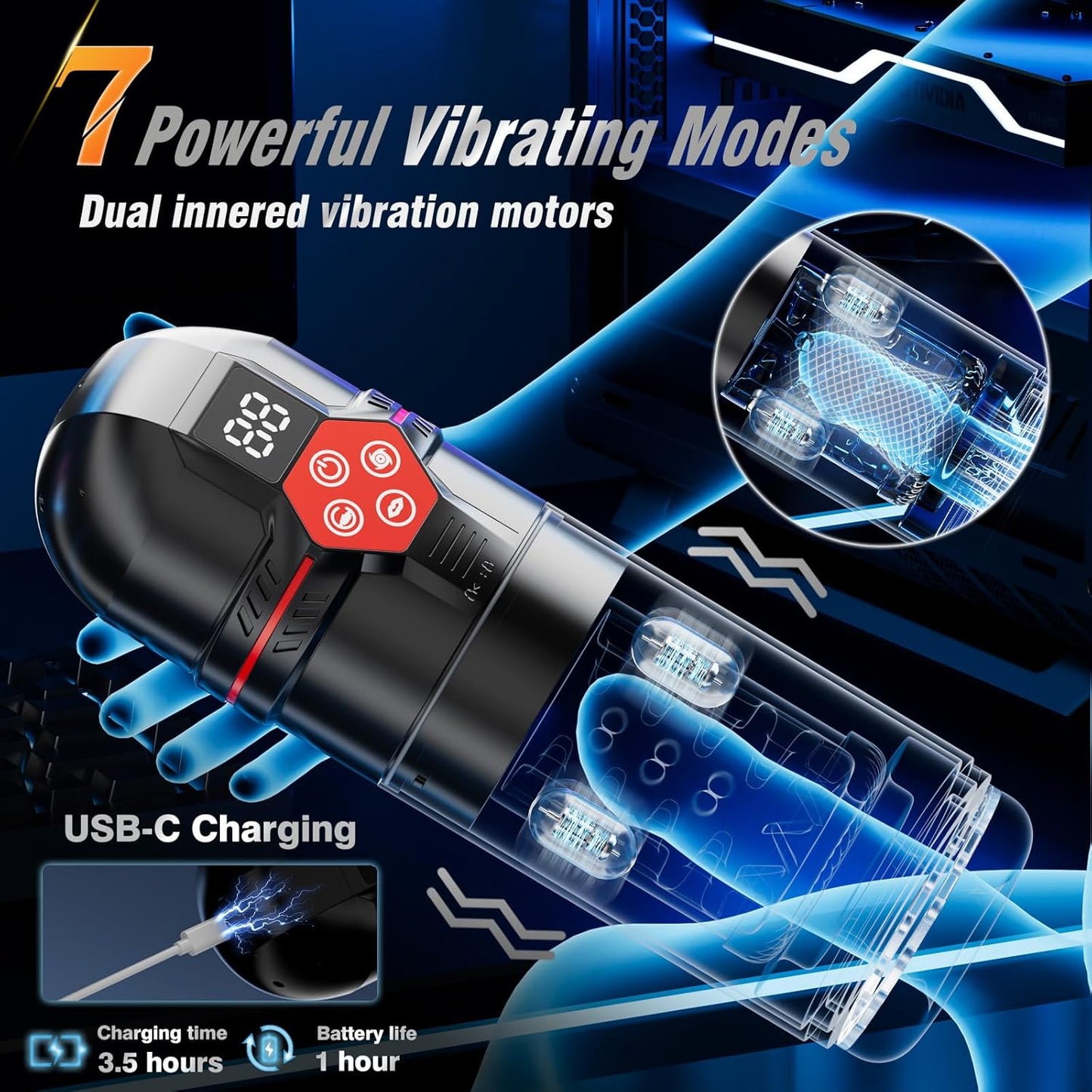 VortexPulse 6 - in - 1 Stroker Machine - Vixen | Nova Network