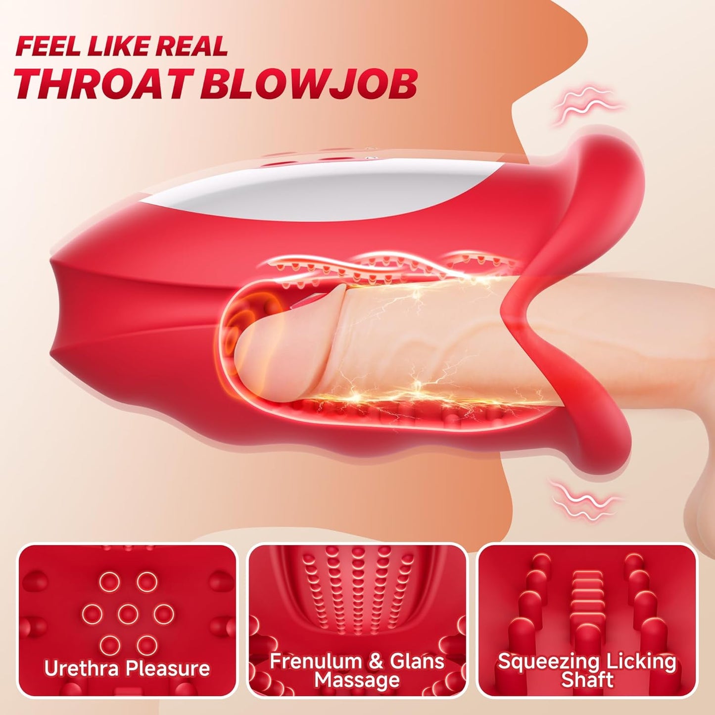 WaveGrip Oral Wave - Motion Vibrator for Men - Vixen | Nova Network
